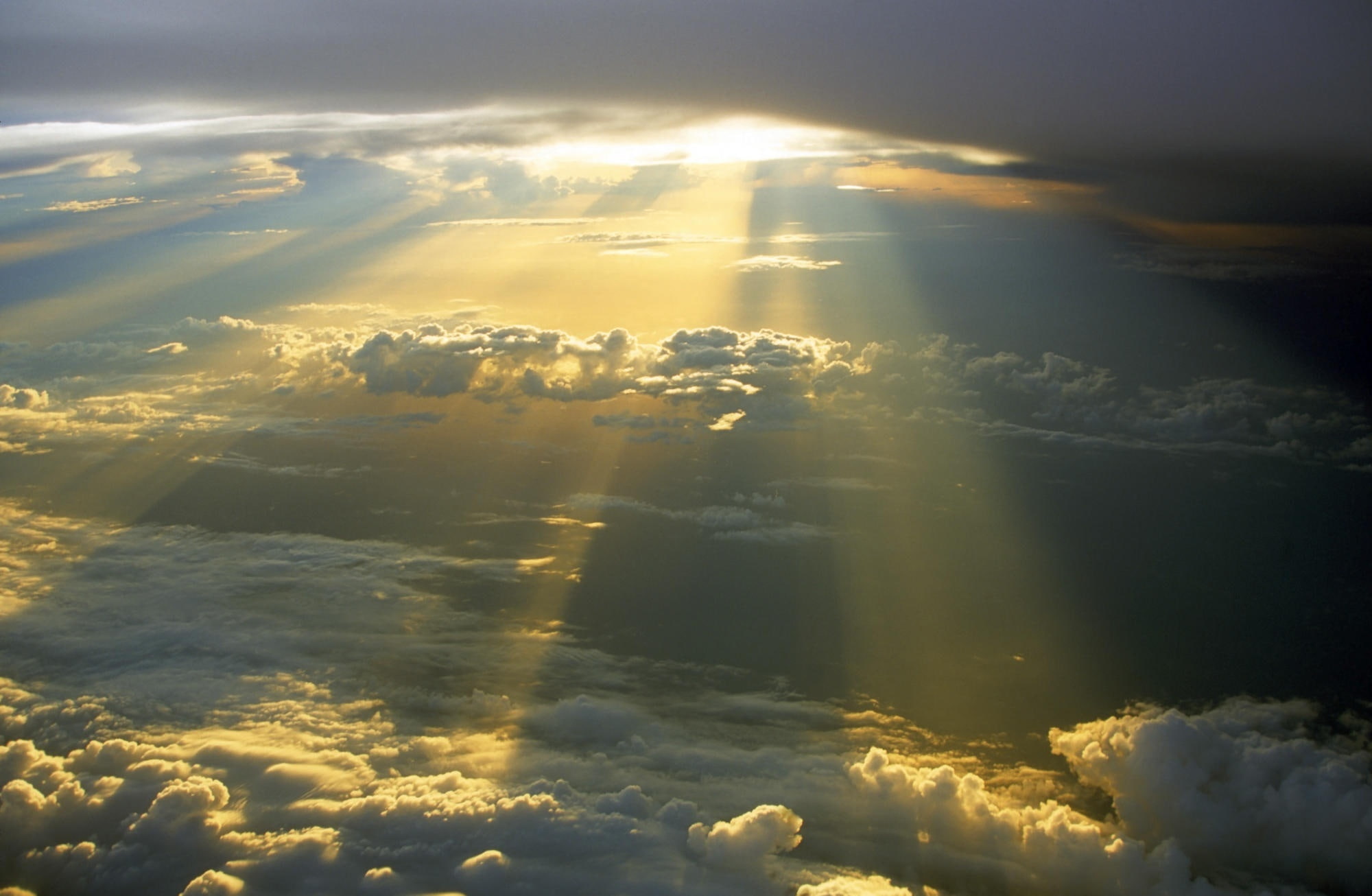 1080P, Rays, tranquil scene, idyllic, scenics - nature, environment, tranquility, sunlight, Nature, sunset, hd, no people, outdoors, Clouds, day, cloud - sky, HD Wallpaper