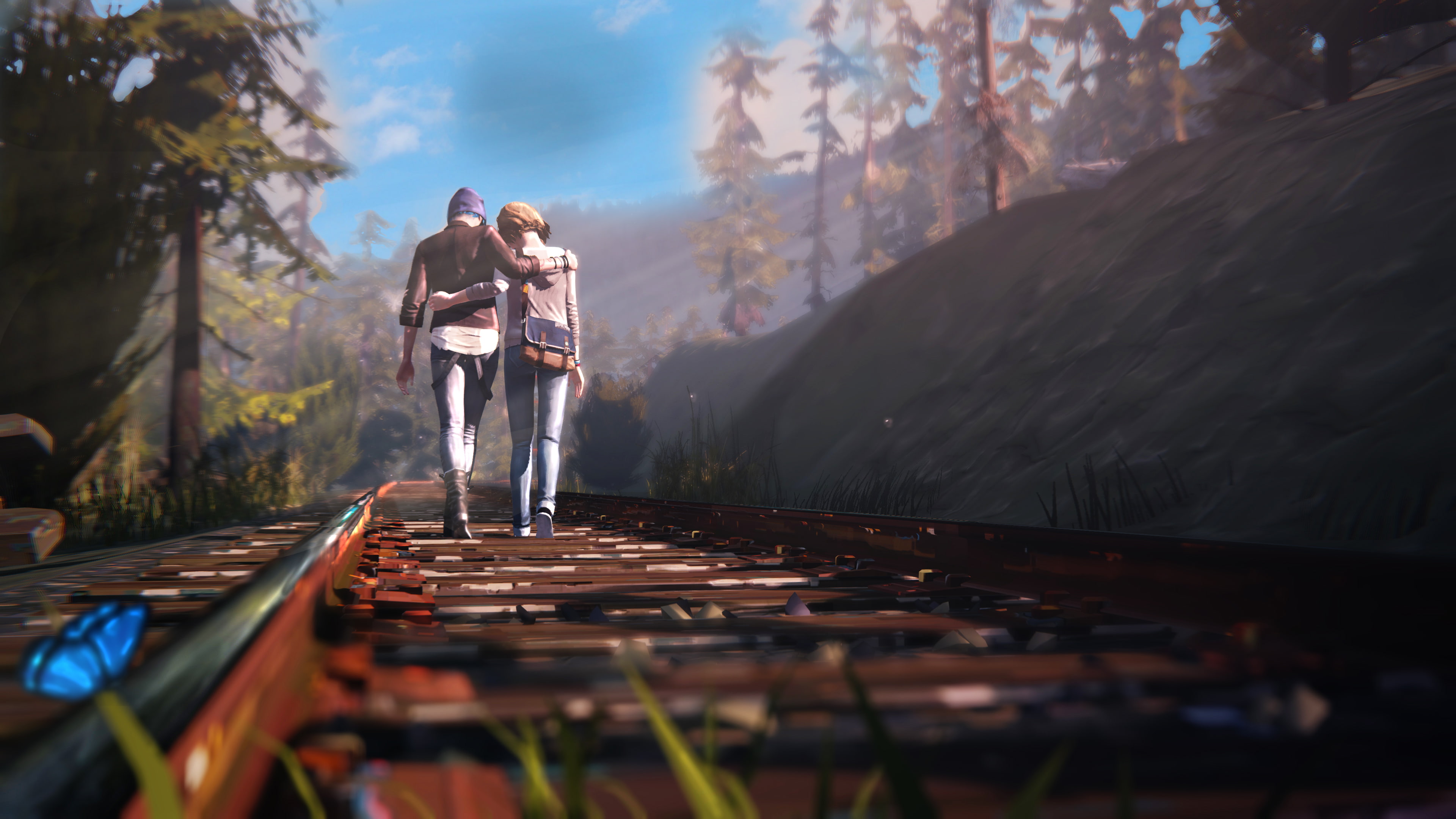 Max Caulfield, video games, Life Is Strange, Chloe Price, 4K, railway, HD Wallpaper