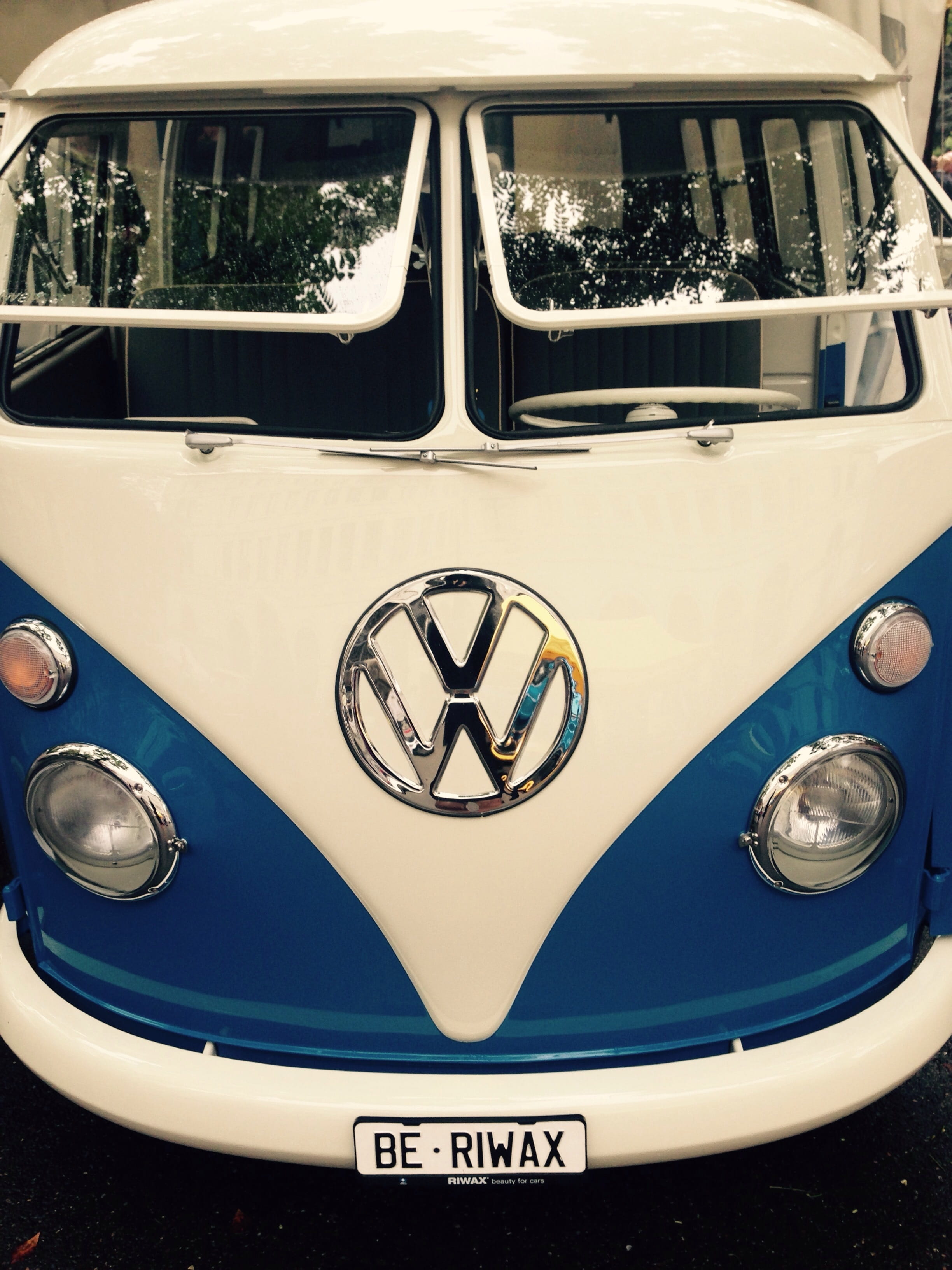 2K, retro styled, stationary, metal, vintage car, Oldtimer, window, Volkswagen, travel, mode of transportation, camping bus, mode of Transport, day, transportation, Phone HD Wallpaper