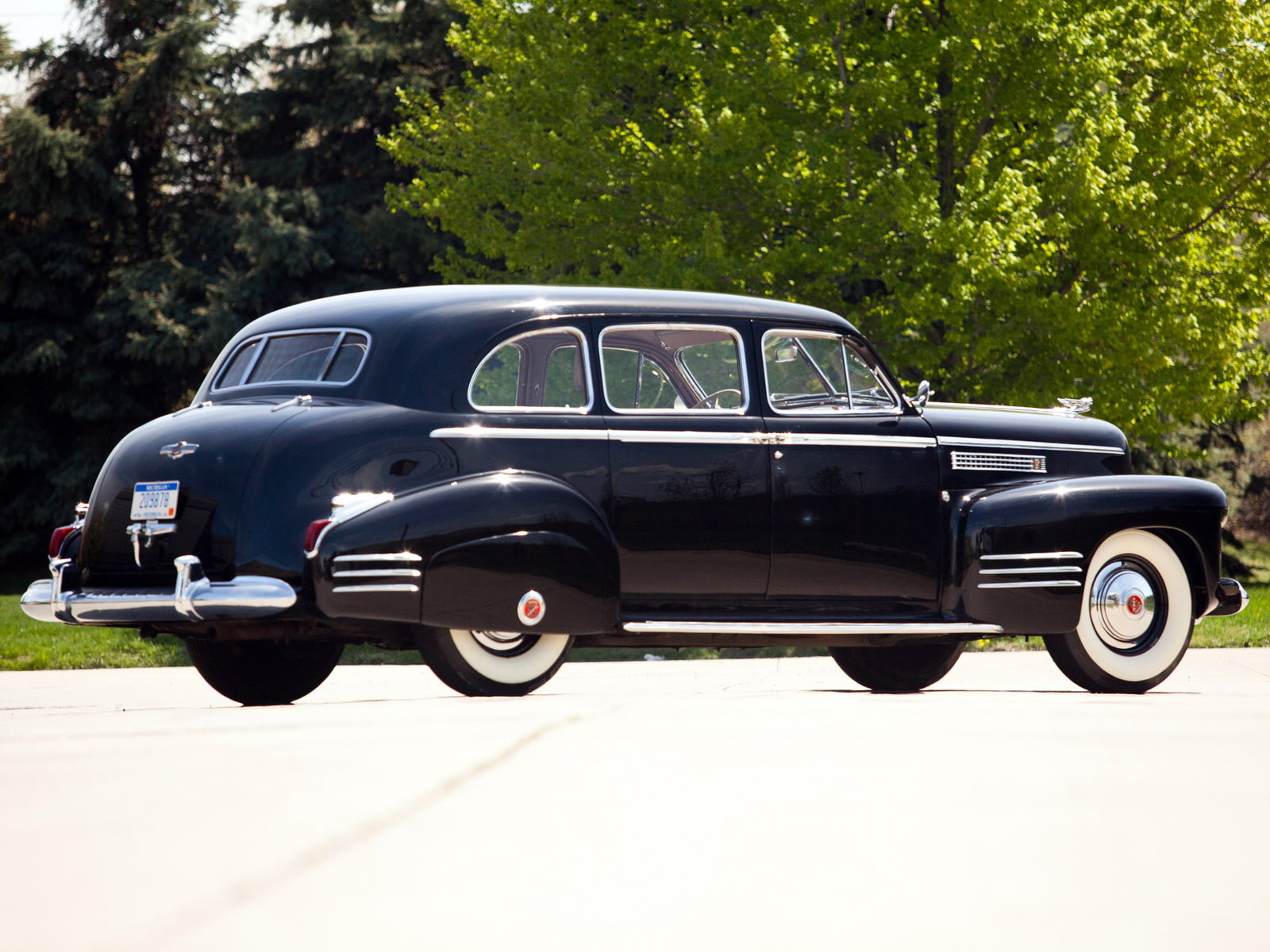 seventy five, luxury, 41 7519, 720P, sedan, touring, fleetwood, 1941, cadillac, retro, HD Wallpaper