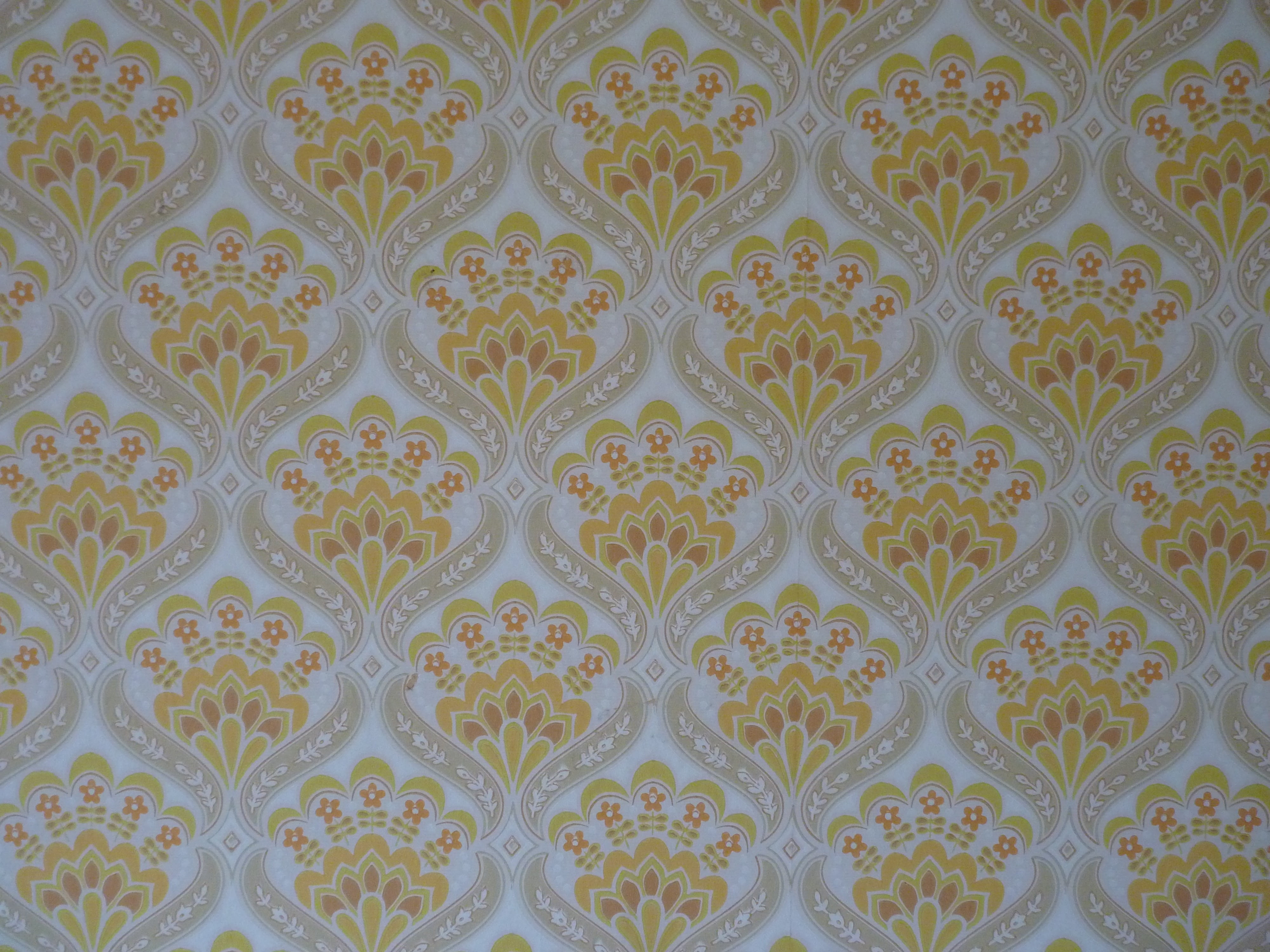 4K, textured, beige, photo, close-up, illustration, repetition, floral pattern, old, texture, seventies, shape, textile, antique, bouquet, close, no people, HD Wallpaper
