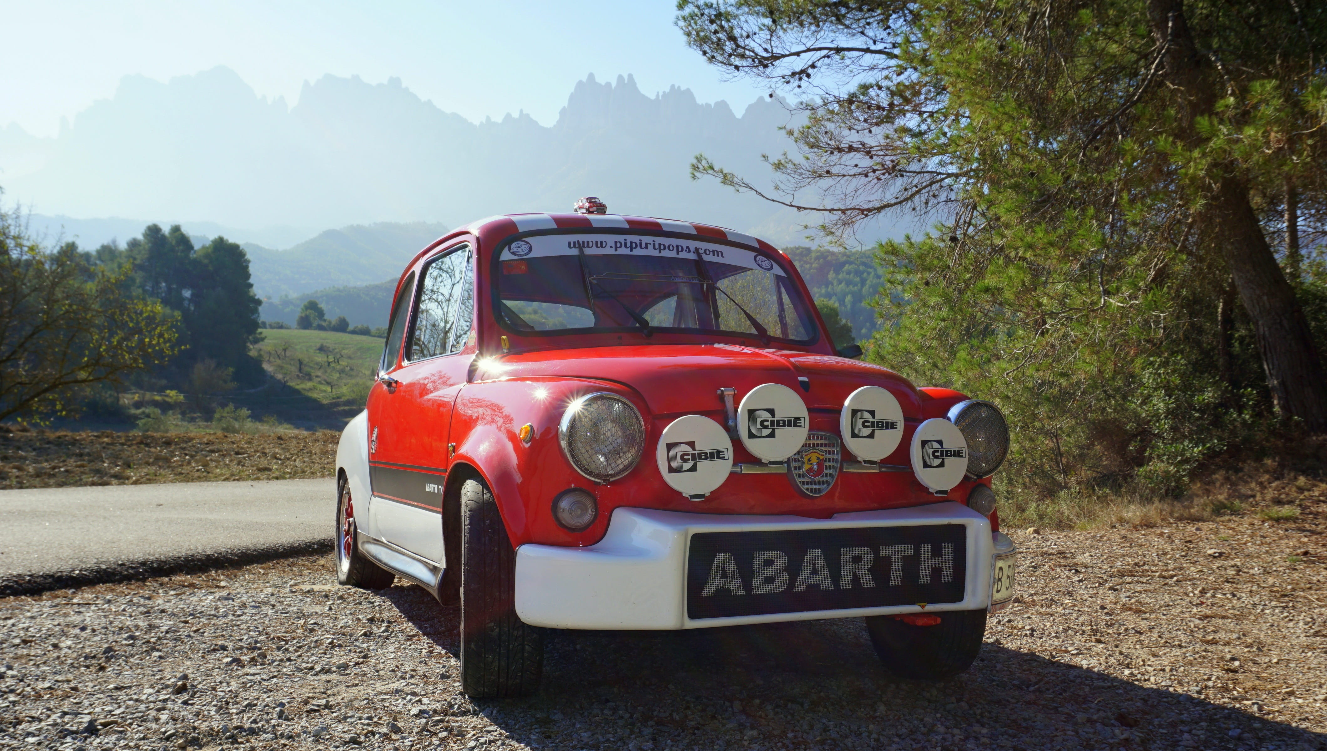 Seat 600, focus on foreground, land, tree, 4K, seventies, text, nature, road trip, car, stationary, land vehicle, transportation, day, outdoors, small, HD Wallpaper