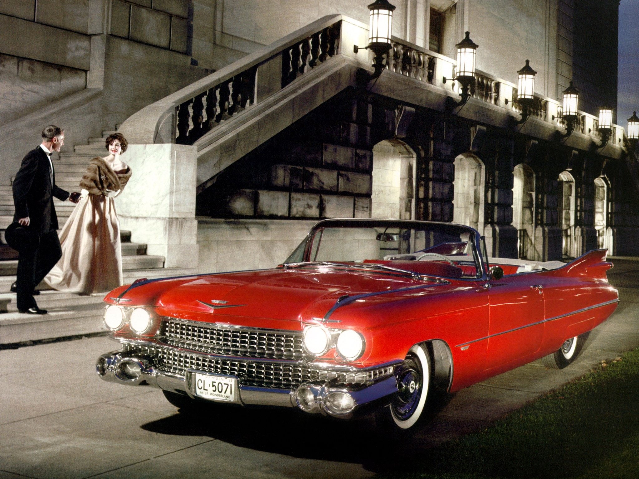 convertible, retro, 1959, luxury, cadillac, sixty, 1080P, HD Wallpaper