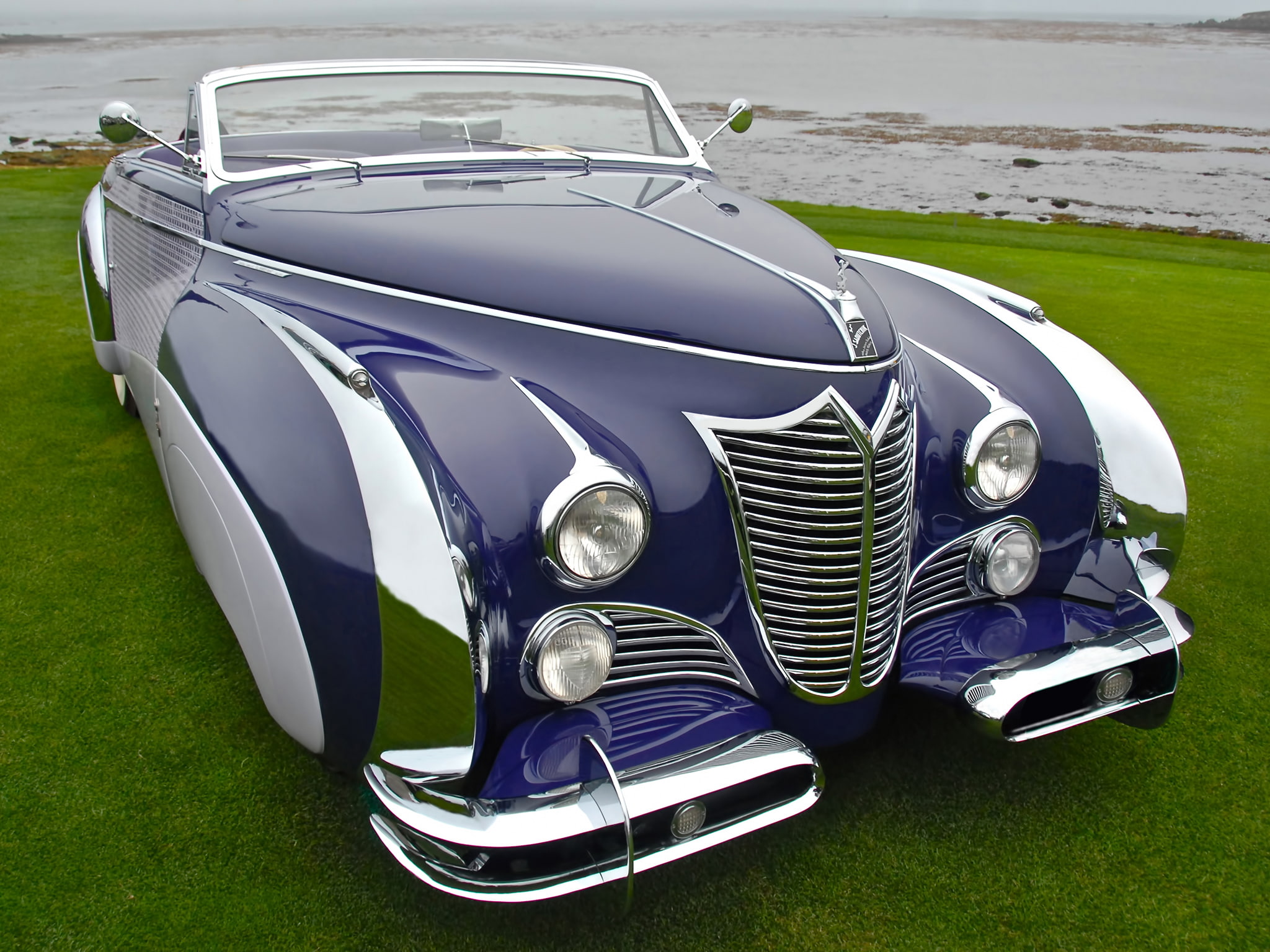 1080P, retro, luxury, convertible, 1948, cadillac, saoutchik, sixty two, HD Wallpaper