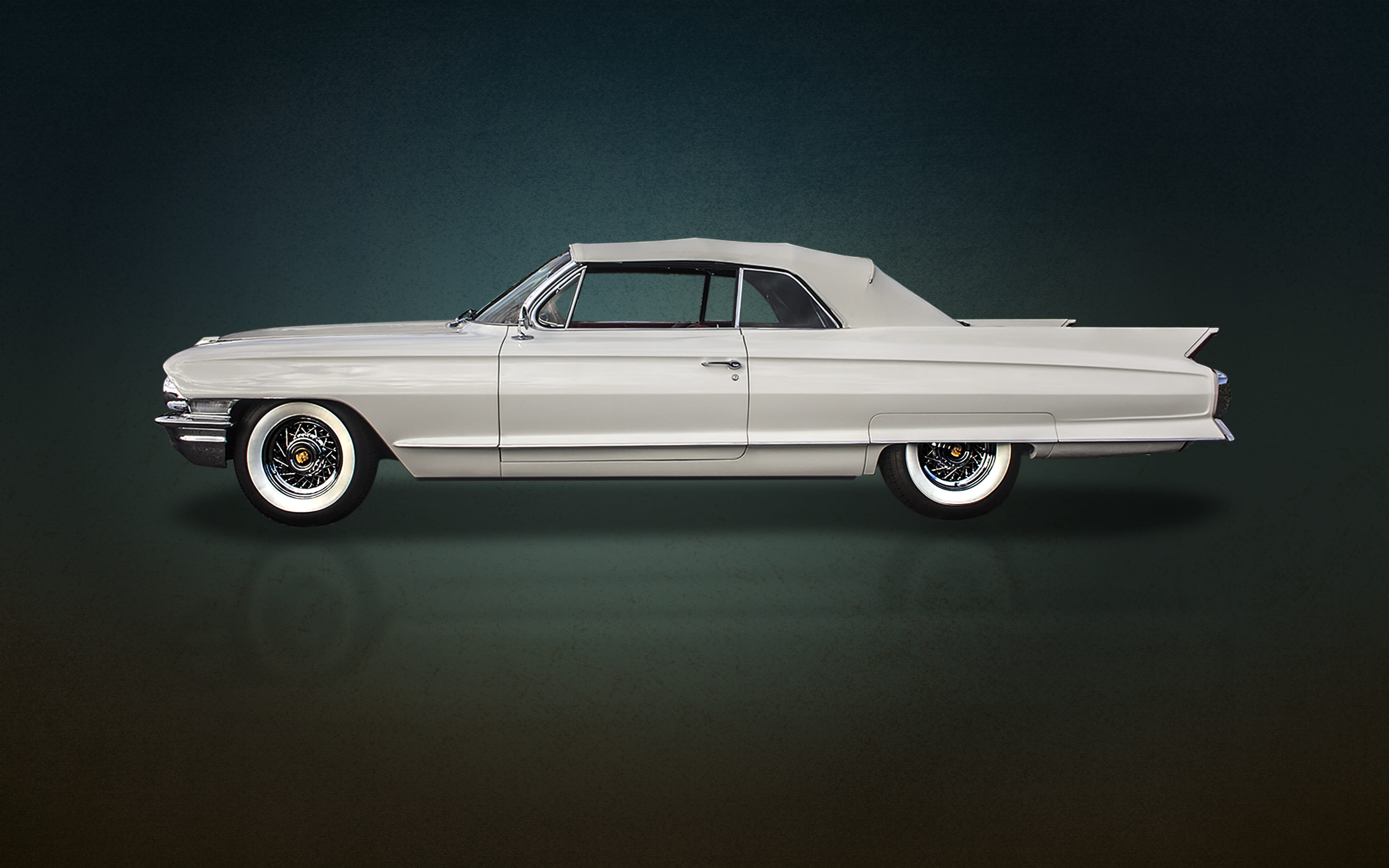 no people, land vehicle, transportation, majestic, automobile, copy space, vehicle, indoors, cadi, white walls, nostalgia, cadillac, black color, black background, HD Wallpaper