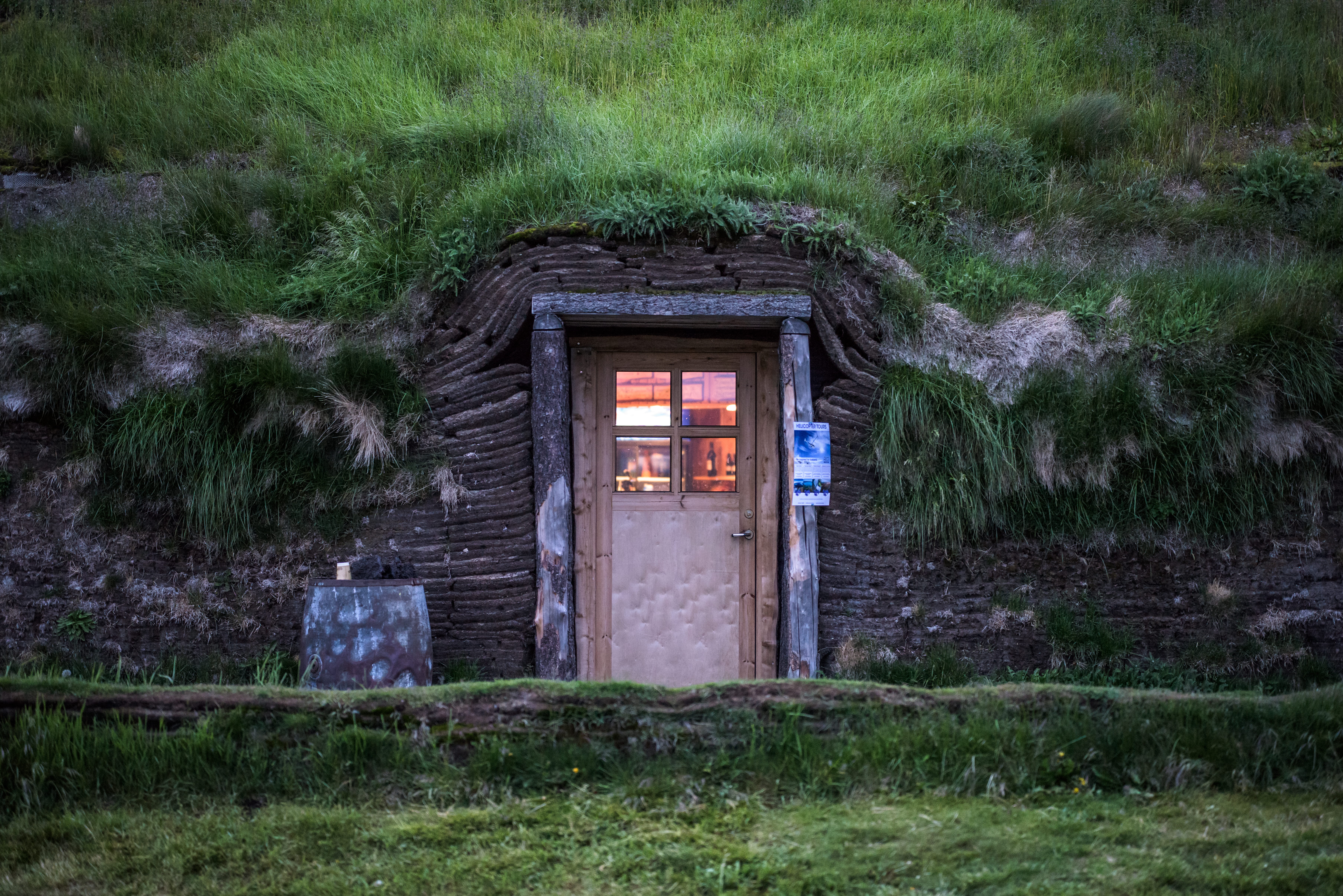 day, daytime, door, outdoors, abandoned, house, brown, architecture, building exterior, land, field, home, entrance, nature, plant, hobbit, growth, green color, HD Wallpaper