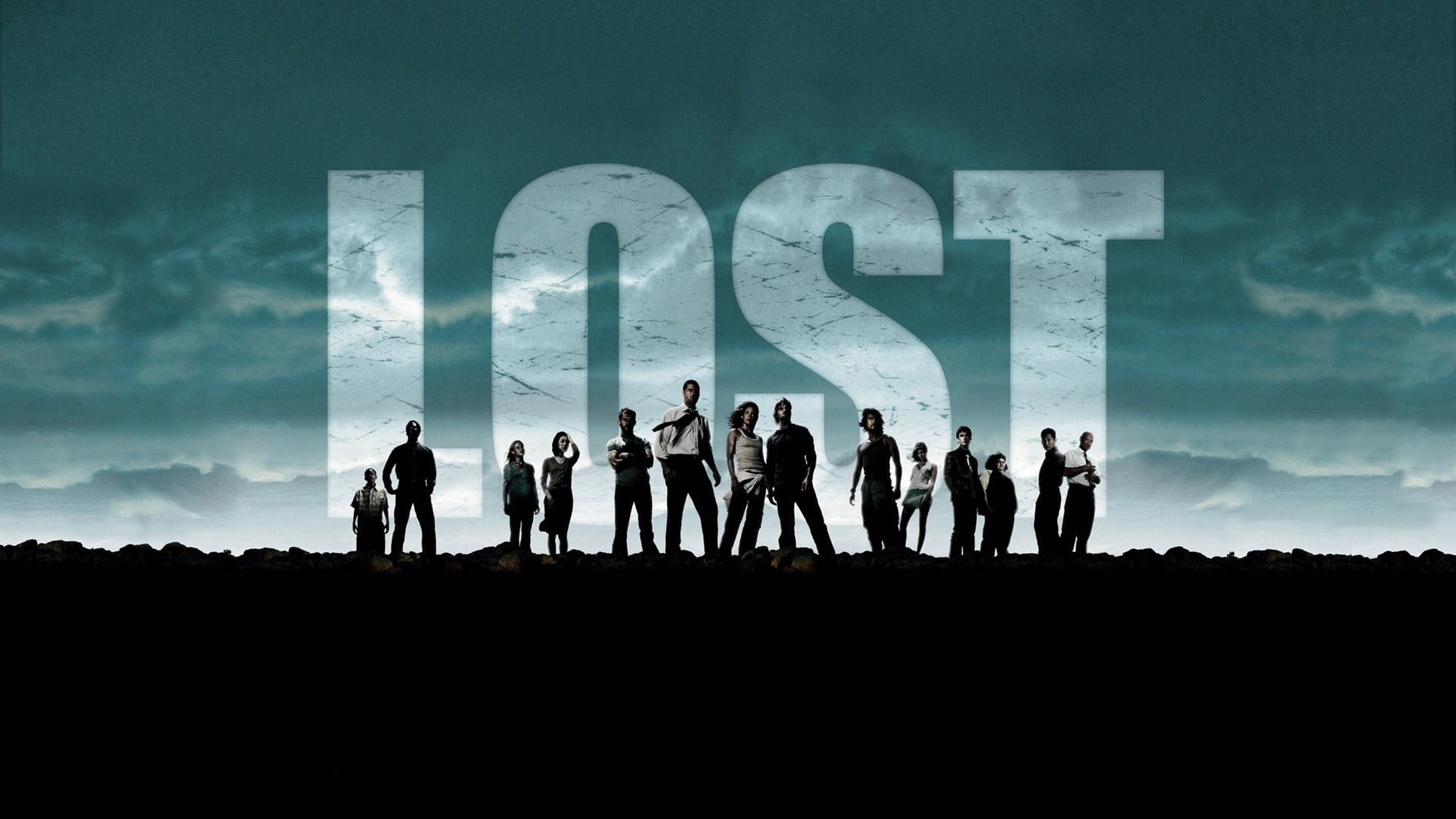 poster, standing, large group of people, Lost, architecture, full length, group of people, men, crowd, digital composite, young adult, nature, cloud - sky, HD Wallpaper