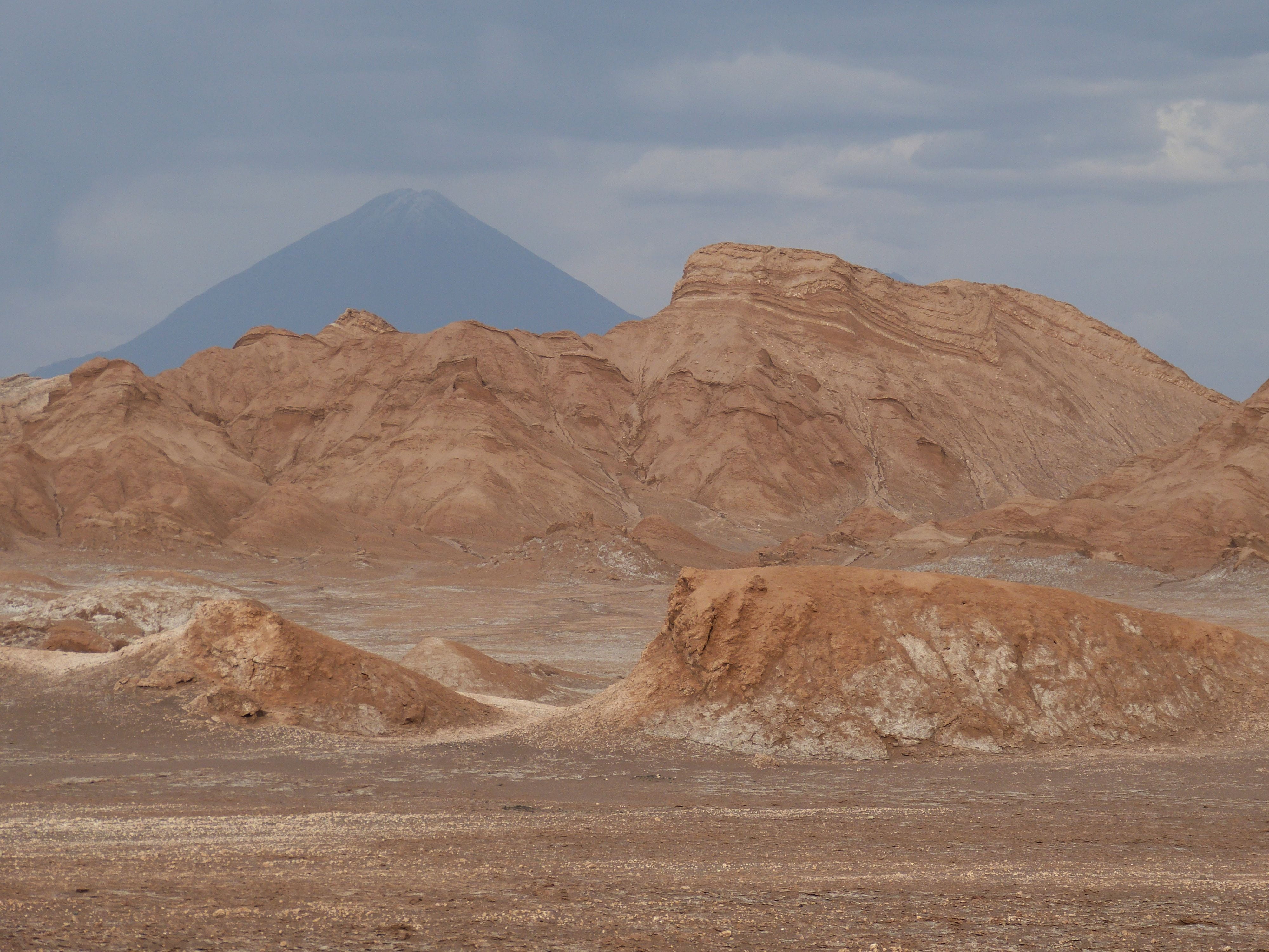 salt, environment, rock, cloud - sky, summit, atacama, non-urban scene, land, nature, day, brown, eroded, climate, mountain, 4K, south america, formation, HD Wallpaper