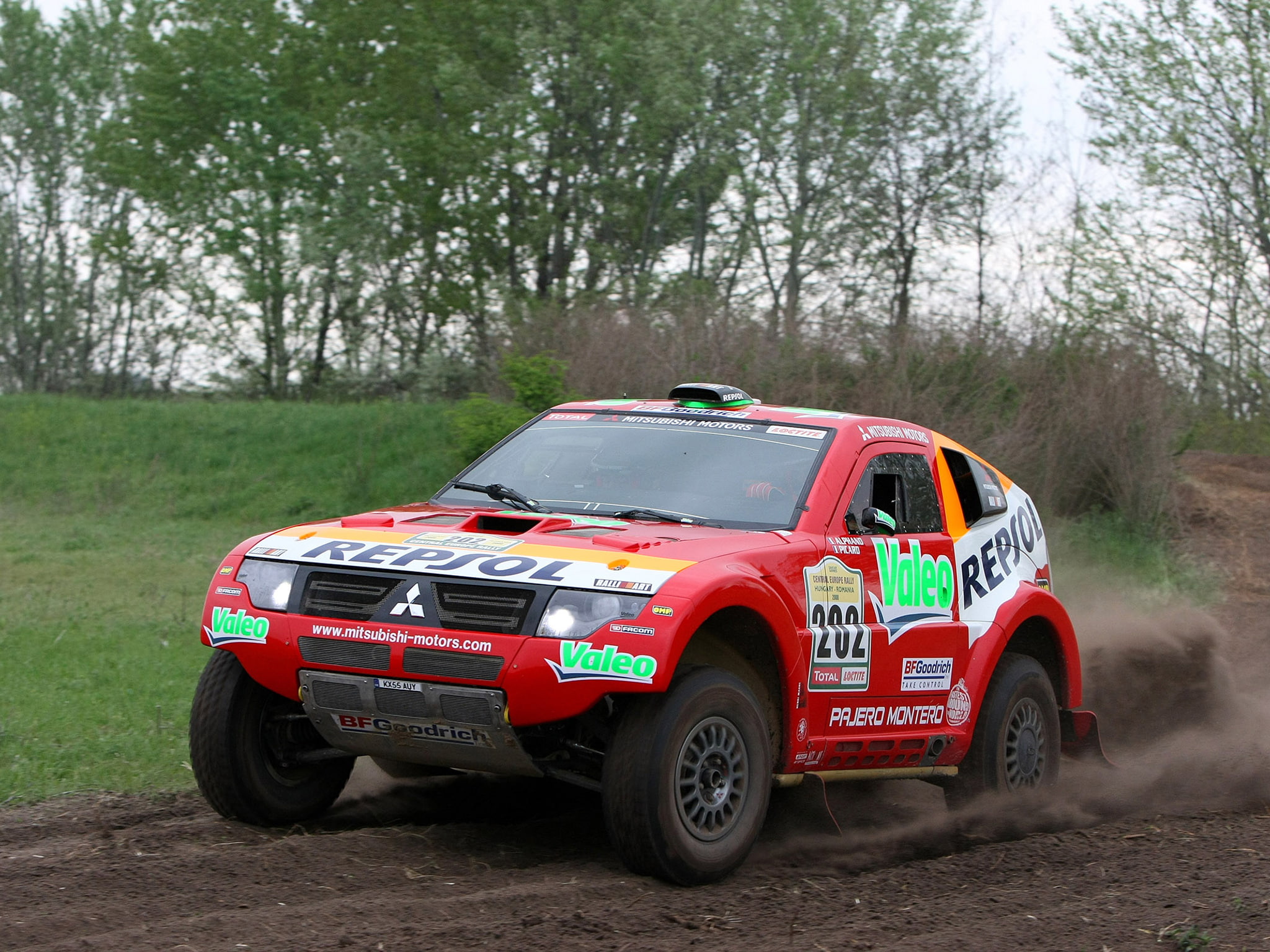 offroad, pajero, montero, race, racing, dakar, suv, mpr13, 2007, evolution, 1080P, mitsubishi, HD Wallpaper