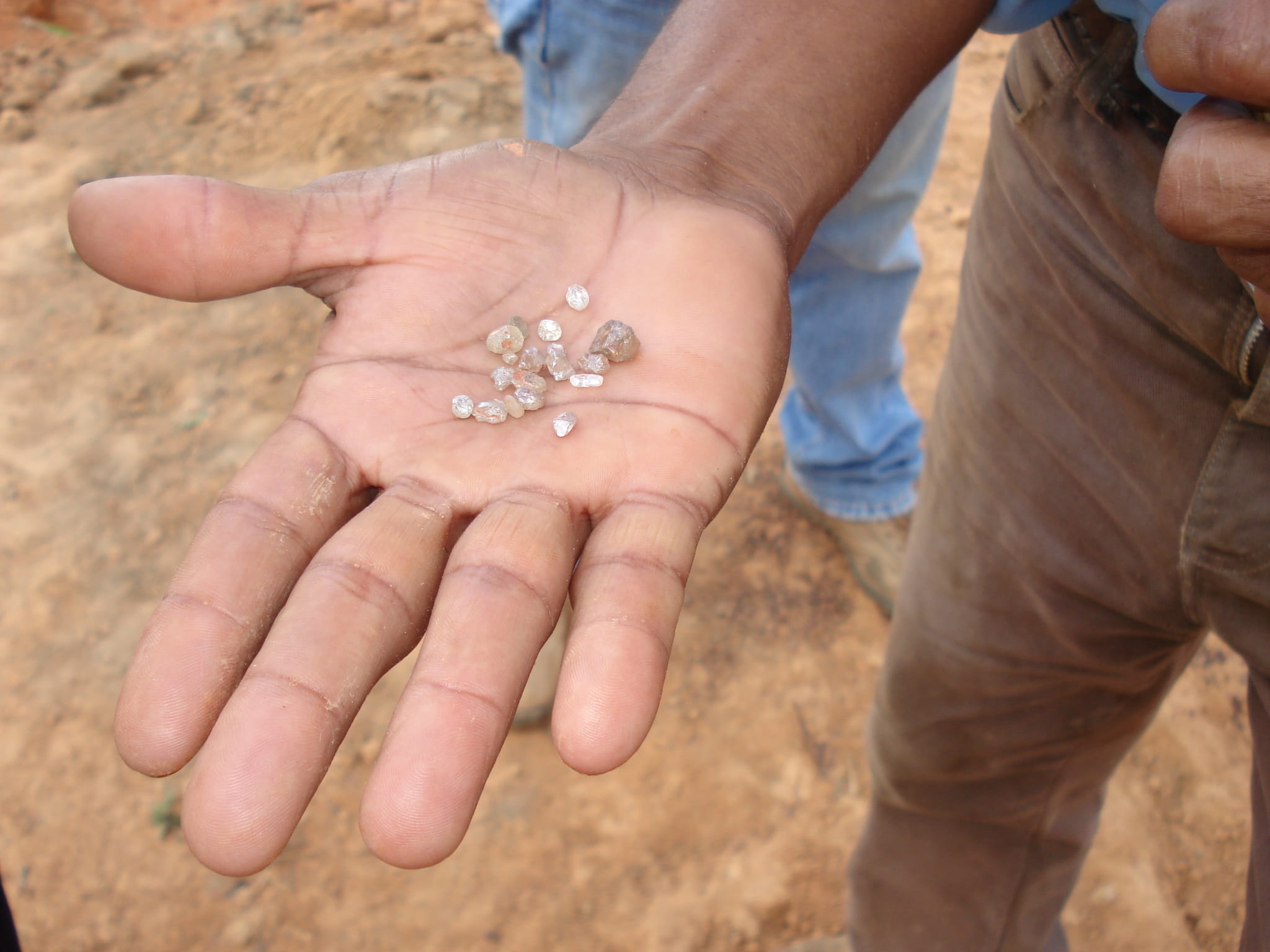 Mining, men, nature, human hand, human body part, two people, holding, people, activity, outdoors, close-up, day, animal wildlife, Diamond, hand, focus on foreground, HD Wallpaper