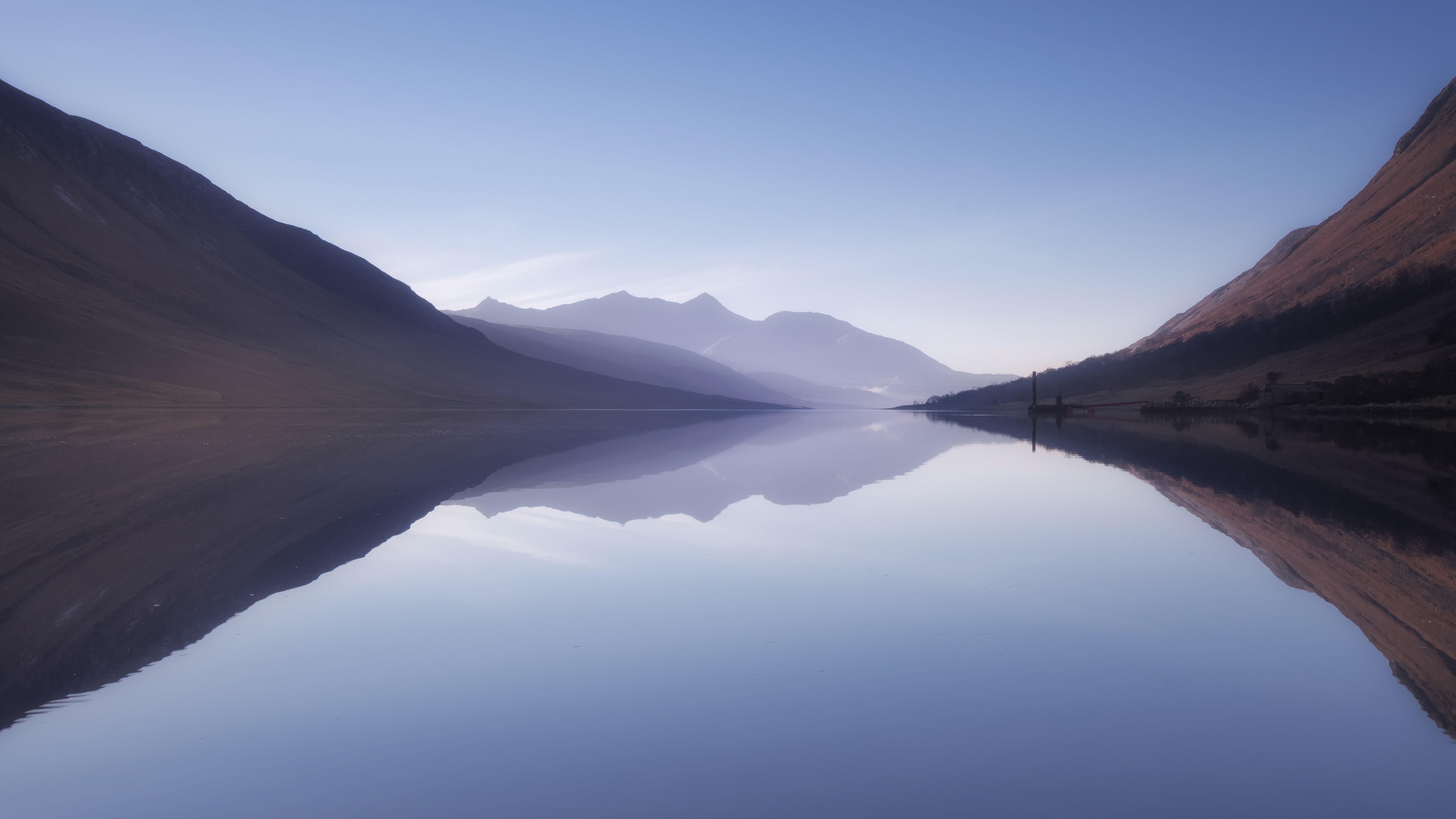 Mountains, Sea, Loch, Lake, k, Etive, 5K, HD Wallpaper