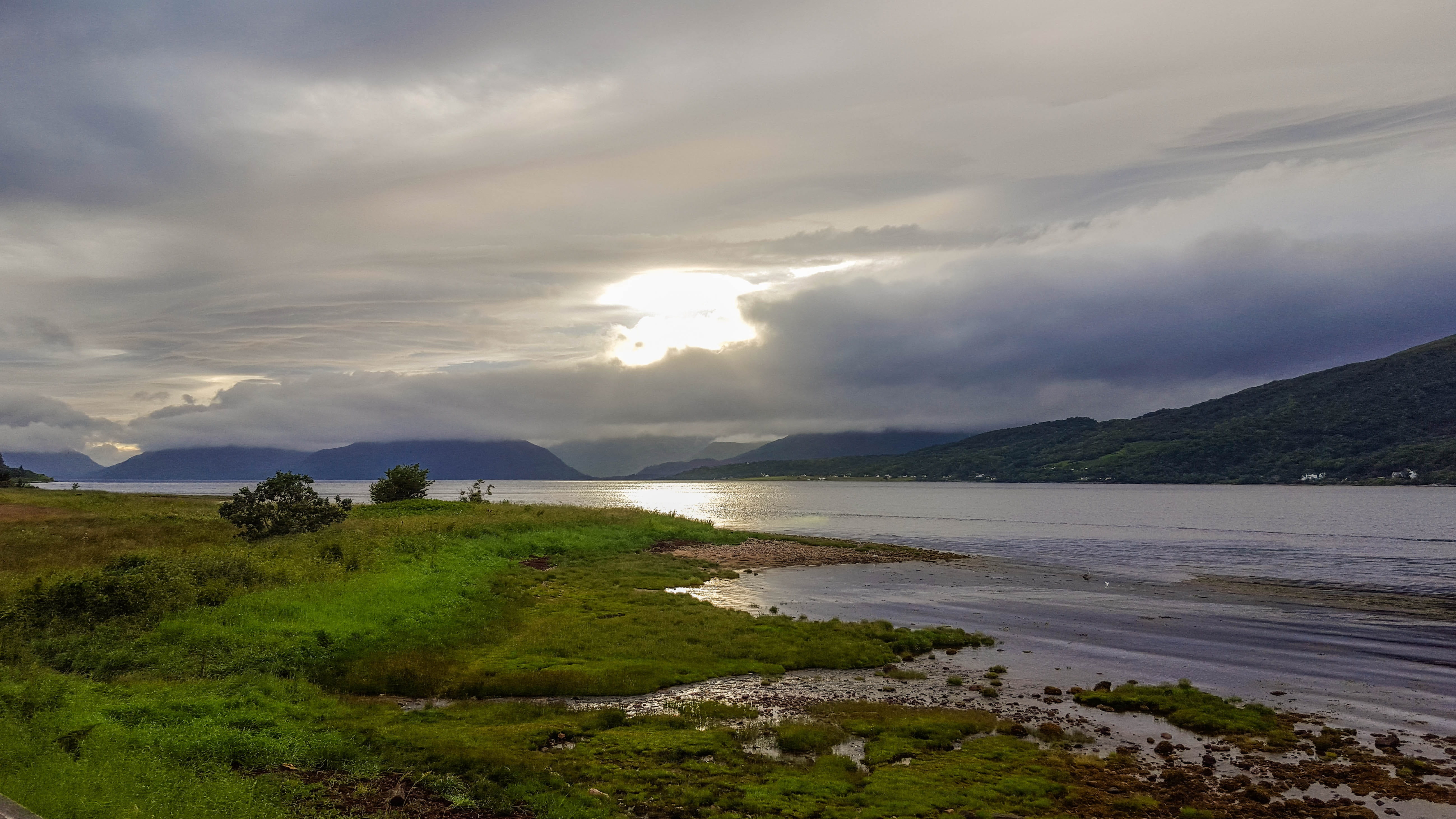 land, river, clouds, loch leven, sky, environment, Scotland, nature, tranquil scene, beauty in nature, sea, cloud - sky, mountain, water, scenics, dramatic sky, HD Wallpaper