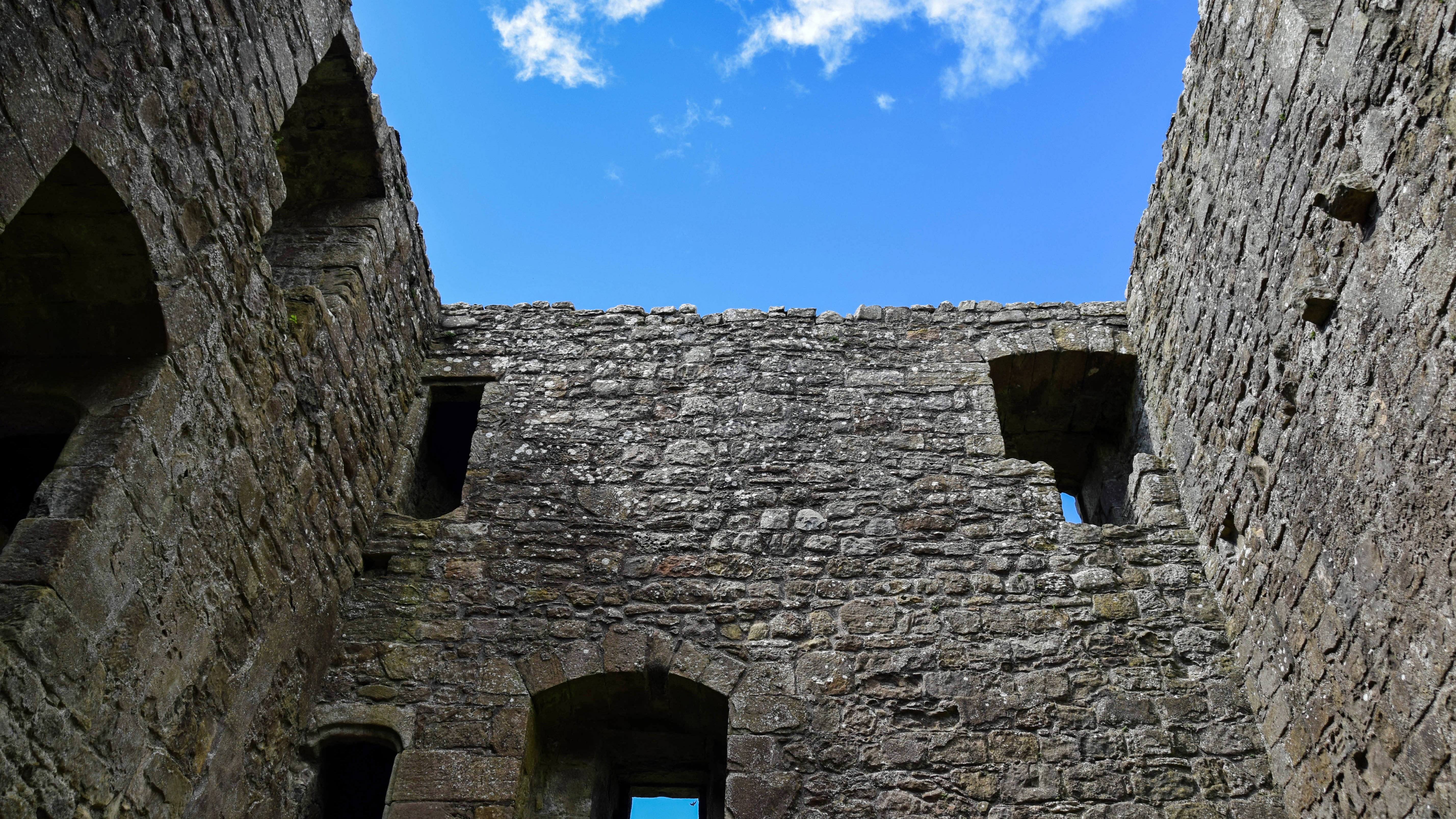 stone material, architecture, decay, ancient civilization, no people, loch leven castle, low angle view, travel, built structure, building exterior, outdoors, HD Wallpaper