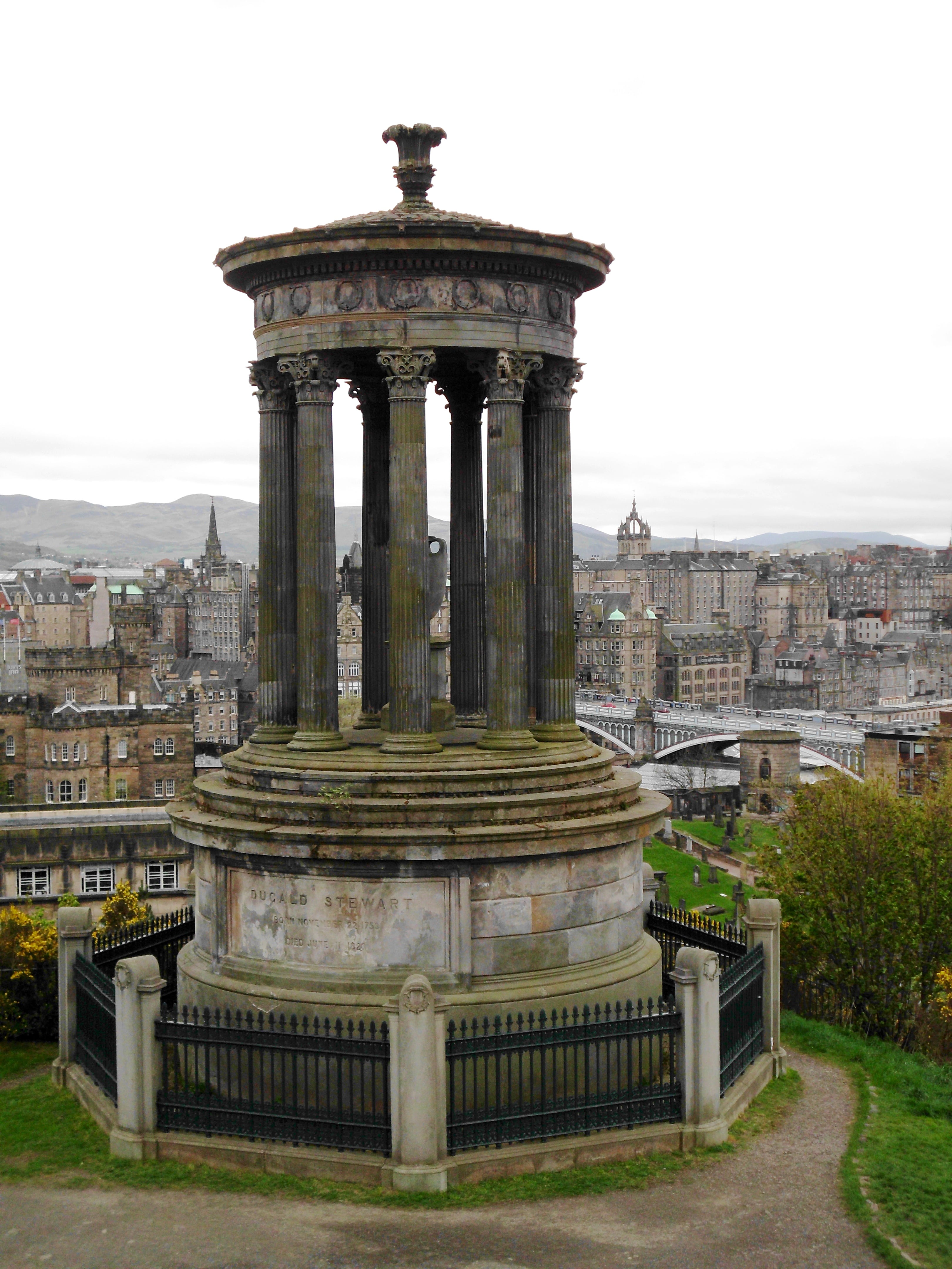 tree, building exterior, building, architectural column, travel destinations, nature, ancient, sky, ancient civilization, tourism, the past, edinburgh, Phone HD Wallpaper
