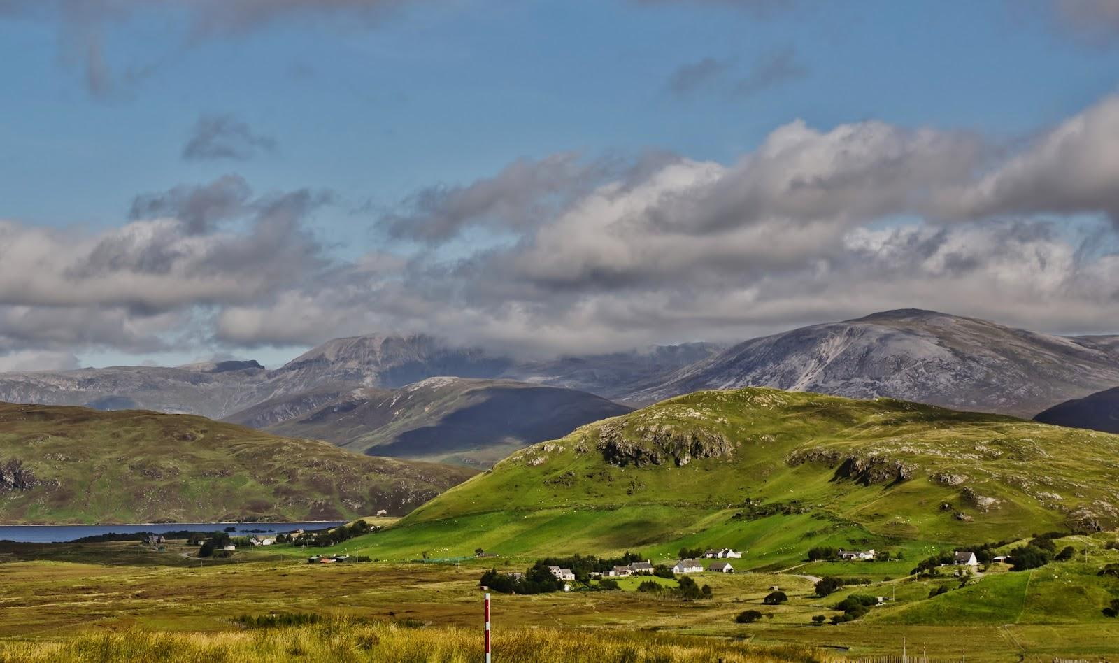 hill, unapool, scotland, 720P, highlands, scottish-highlands, green, coated, HD Wallpaper