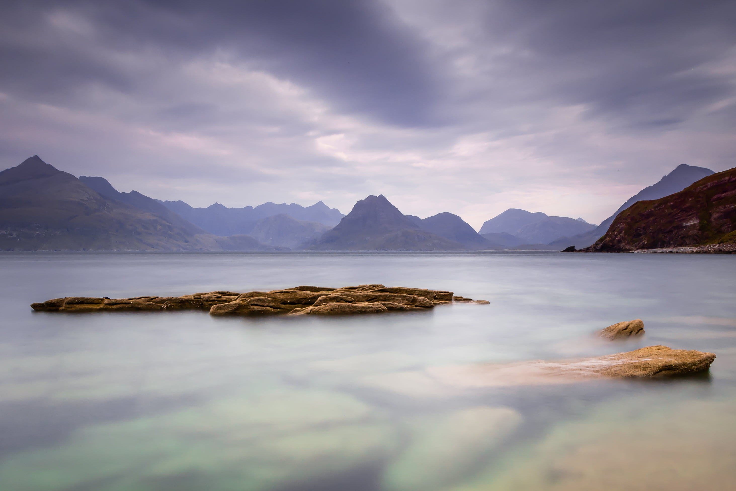 coast, body, nature, day, rock formation, mountain, formation, reflection, outdoors, sky, rock, time, scenics, 2K, water, mountain Peak, mountain Range, HD Wallpaper