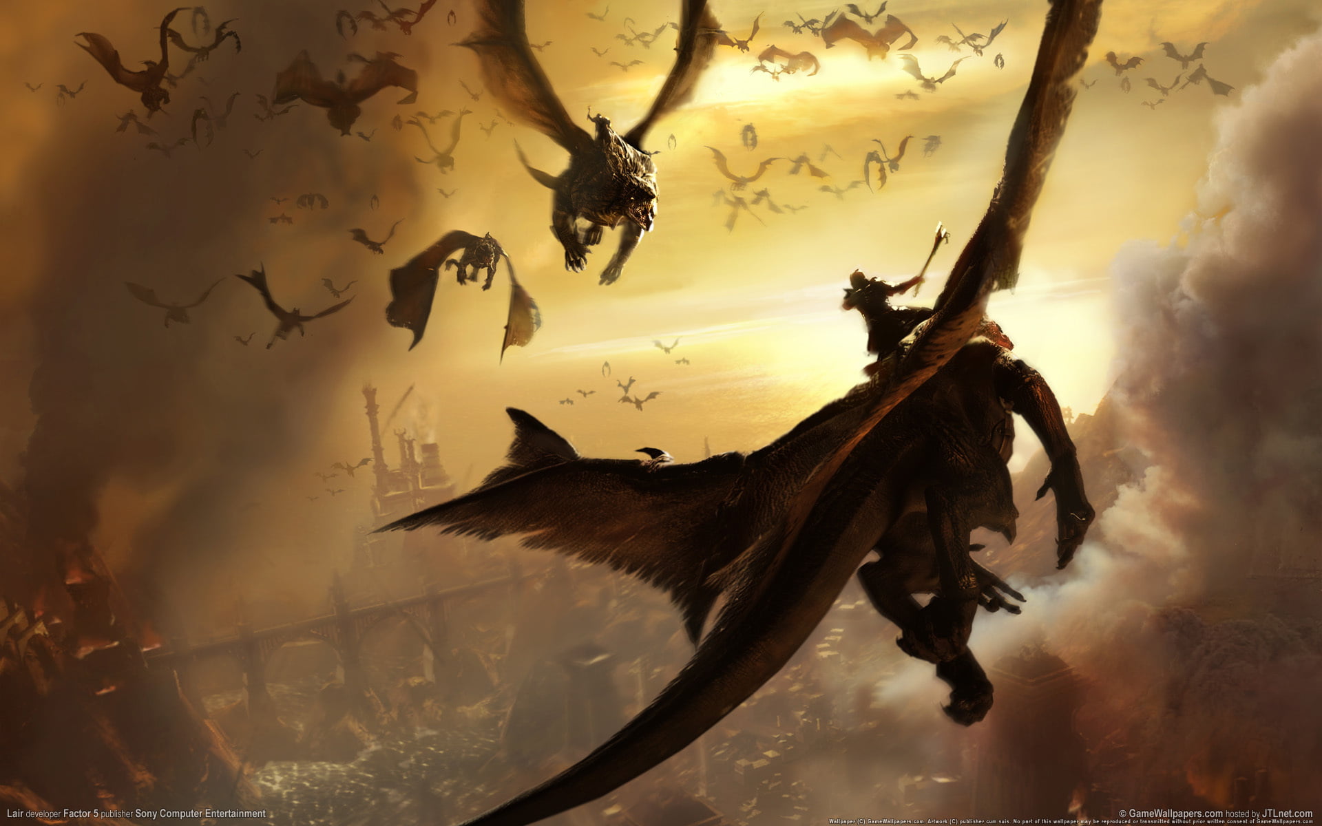 dusk, 1080P, men, outdoors, sunset, shock, lair, death, flying, animals in the wild, ghost, dragons, tree, in the fire, bat - Animal, spooky, motion, no people, HD Wallpaper