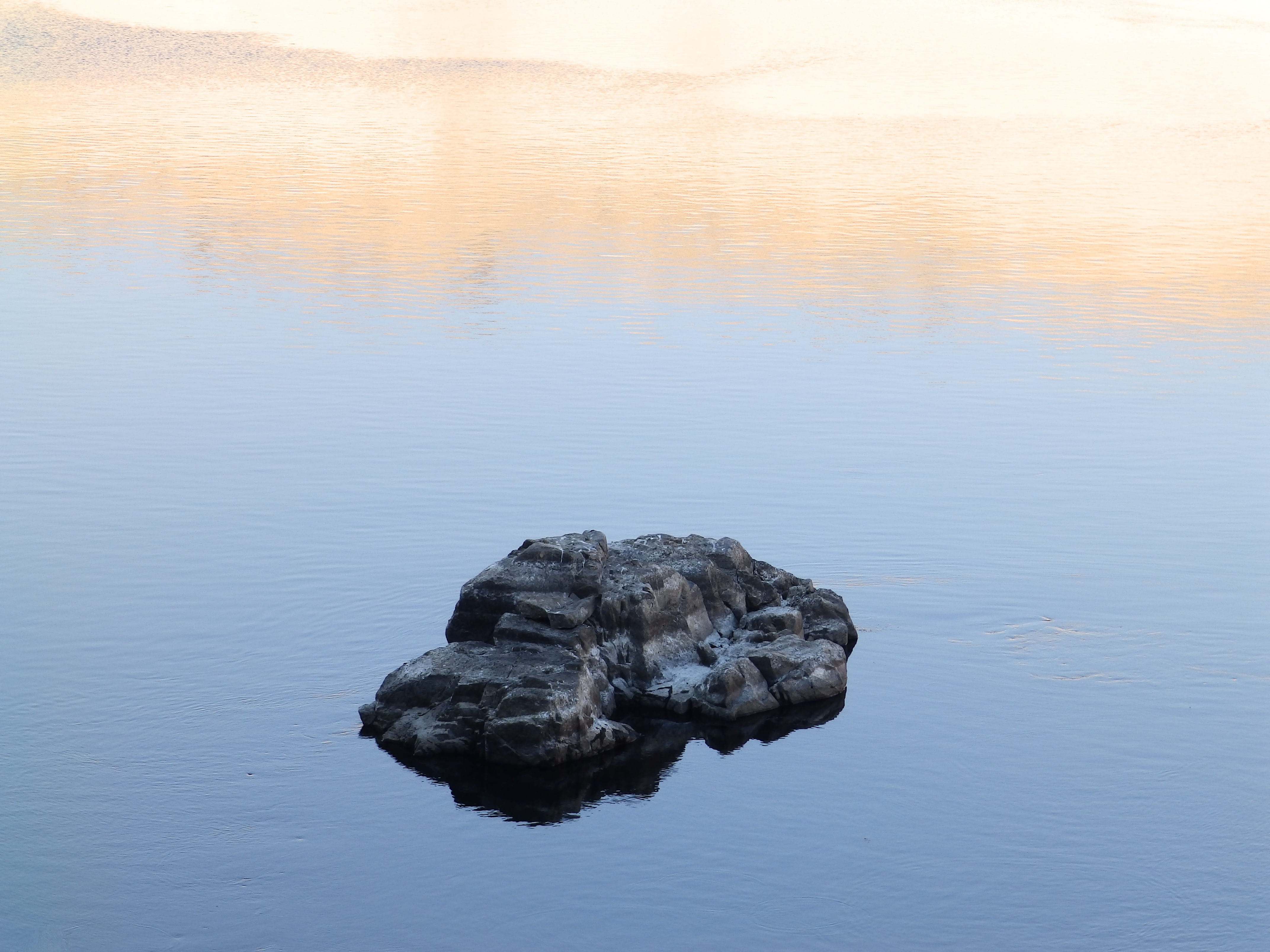 4K, river, rock - object, no people, cataract, stone, boulder, water, sky, reflection, rocks, non-urban scene, scenics - nature, tranquility, nil, day, HD Wallpaper