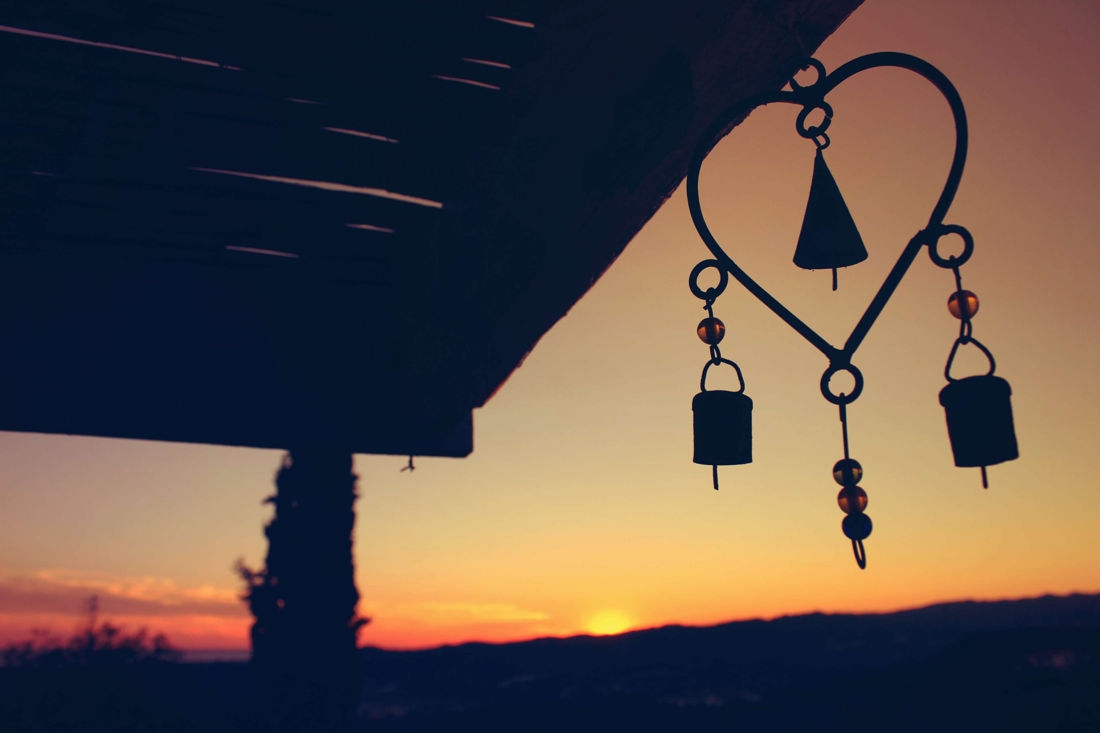 evening, religion, no people, sky, close-up, orange color, sunlight, spirituality, focus on foreground, nature, ornate, silhouette, jewelry, heart, happy, HD Wallpaper