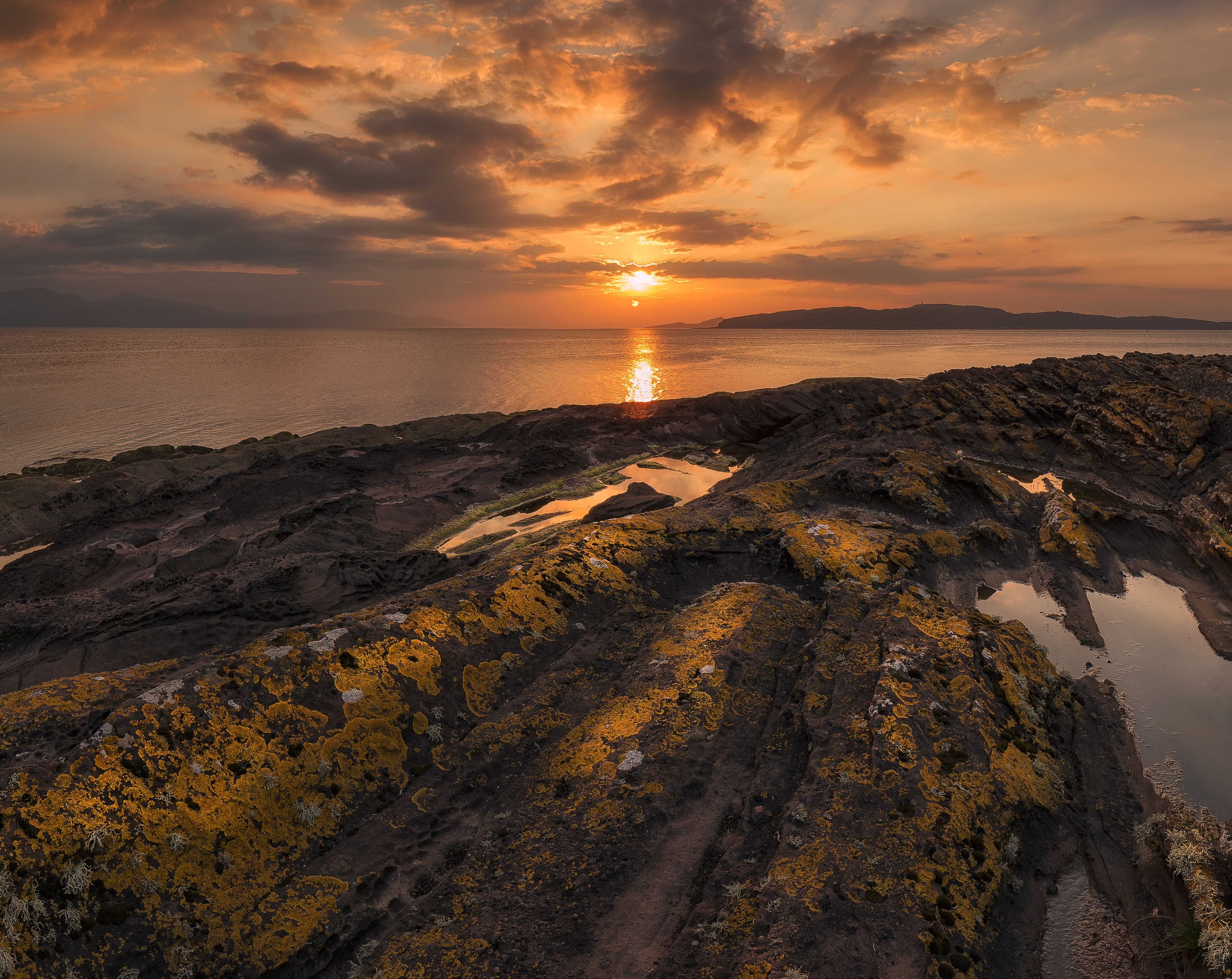 horizon, Vacation, Scenery, Panoramic, Great Cumbrae, Travel, Scene, Scotland, seashore, Beautiful, Sunset, scenics - nature, Outdoor, tranquil scene, View, HD Wallpaper