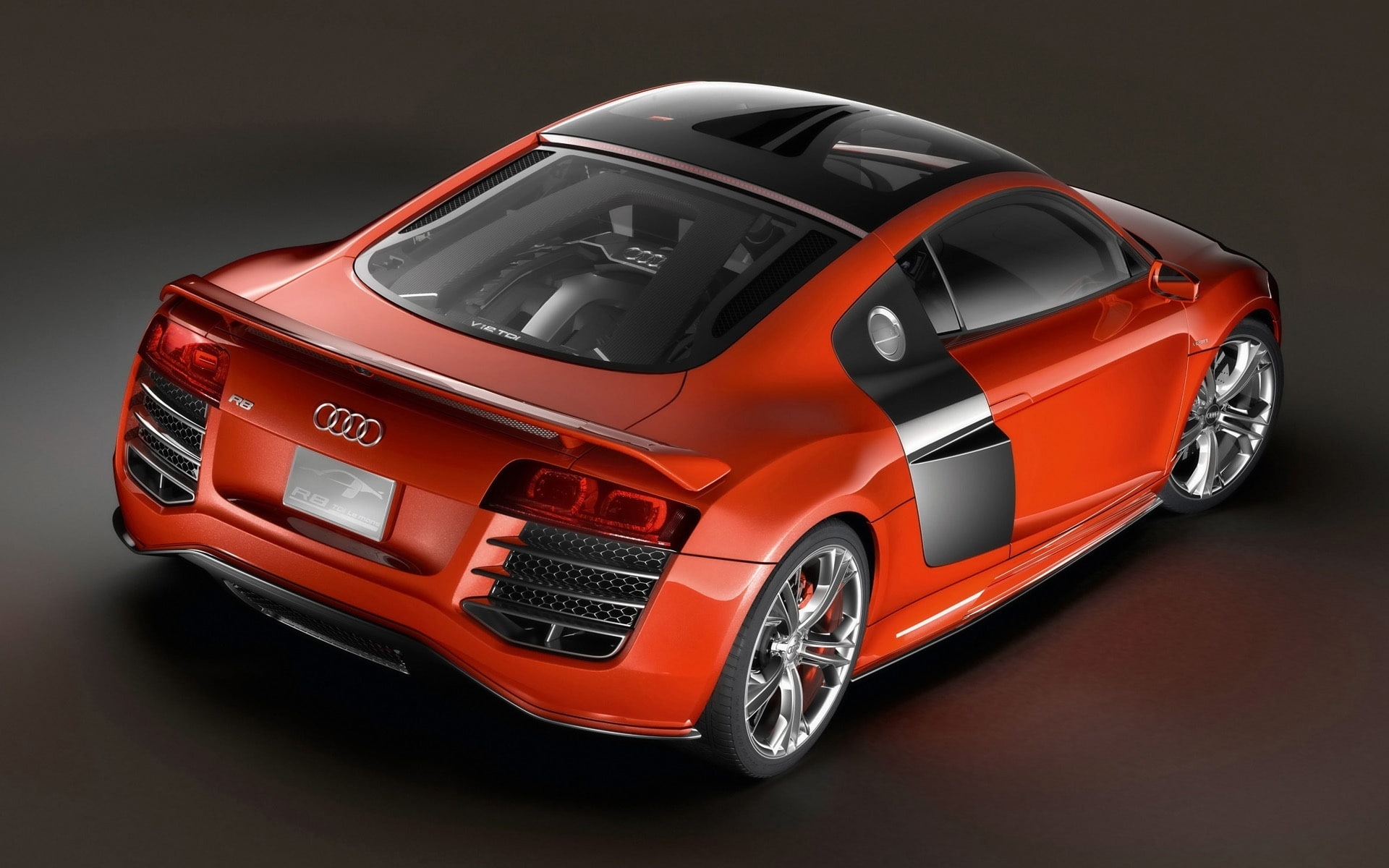 outstanding, red, torque, sport, r, coupe, audi r8, audi, 1080P, rear, HD Wallpaper