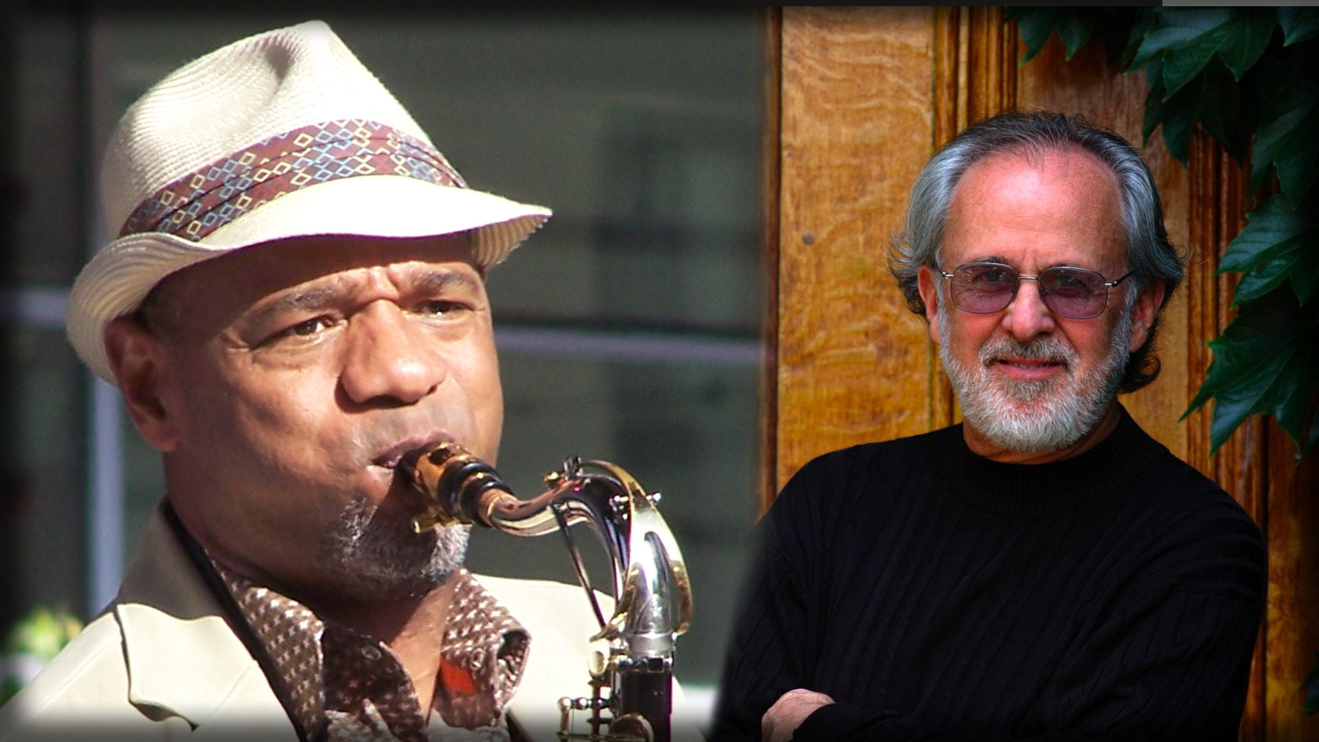black, neck, bob james, kirk whalum, mature men, top, adult, males, day, men, beard, facial hair, sunlight, headshot, front view, focus on foreground, crew, HD Wallpaper
