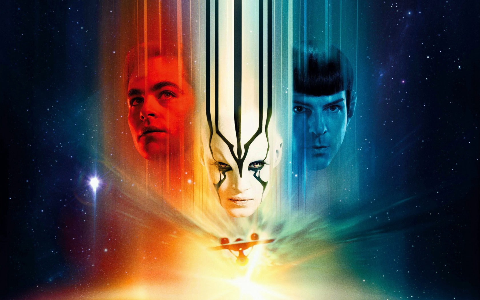 jaylah, 720P, kirk, spock, sofia boutella, star trek beyond, zachary quinto, 2016, chris pine, HD Wallpaper