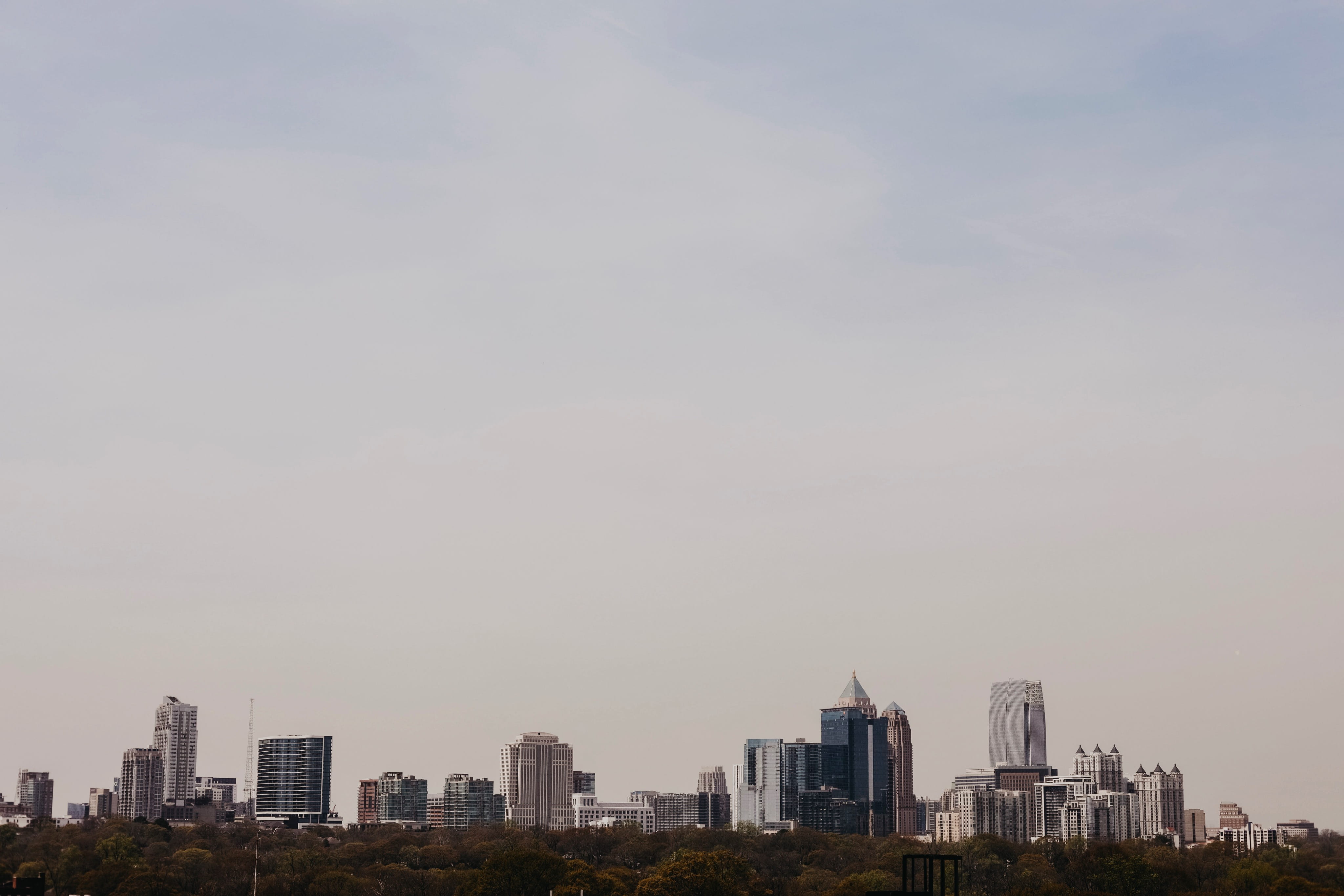 city, built structure, architecture, weather, spire, nature, financial district, cityscape, day, skyscraper, office building exterior, urban skyline, steeple, HD Wallpaper