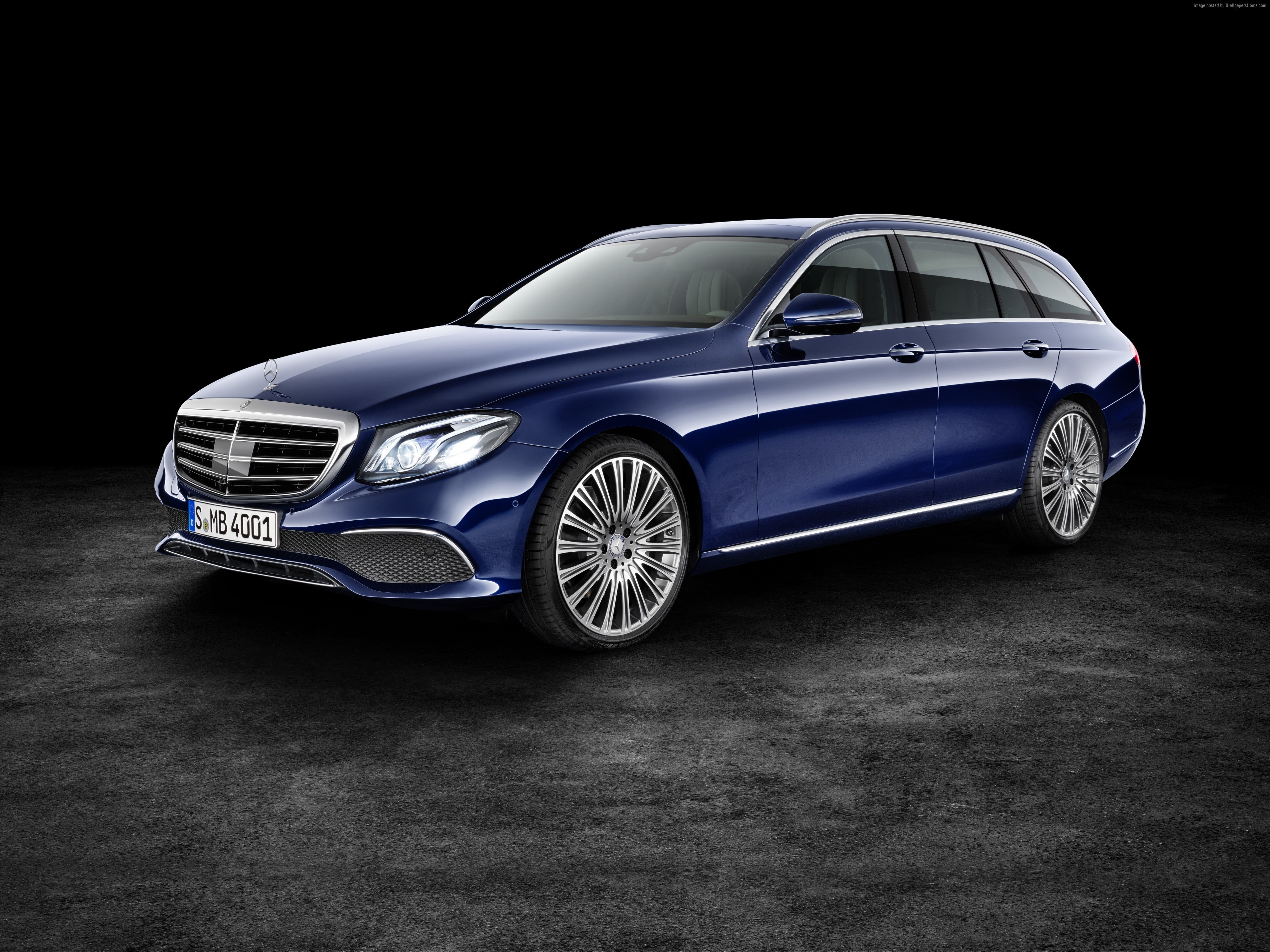 luxury cars, 4K, Mercedes-Benz E 200 d Exclusive Line Estate, HD Wallpaper