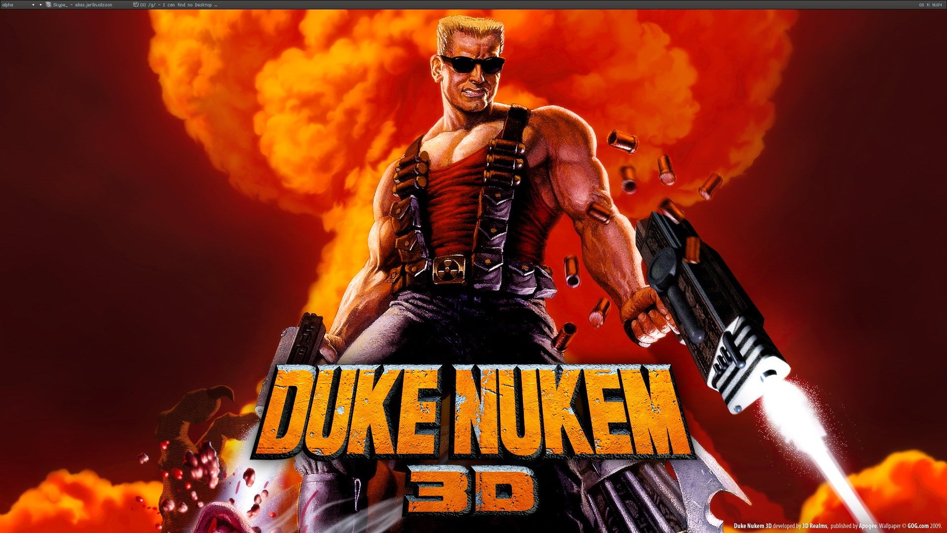 men, text, waist up, adult, burning, fire, communication, young men, crowd, orange color, fire - natural phenomenon, sign, duke nukem 3d, 1080P, fun, celebration, HD Wallpaper