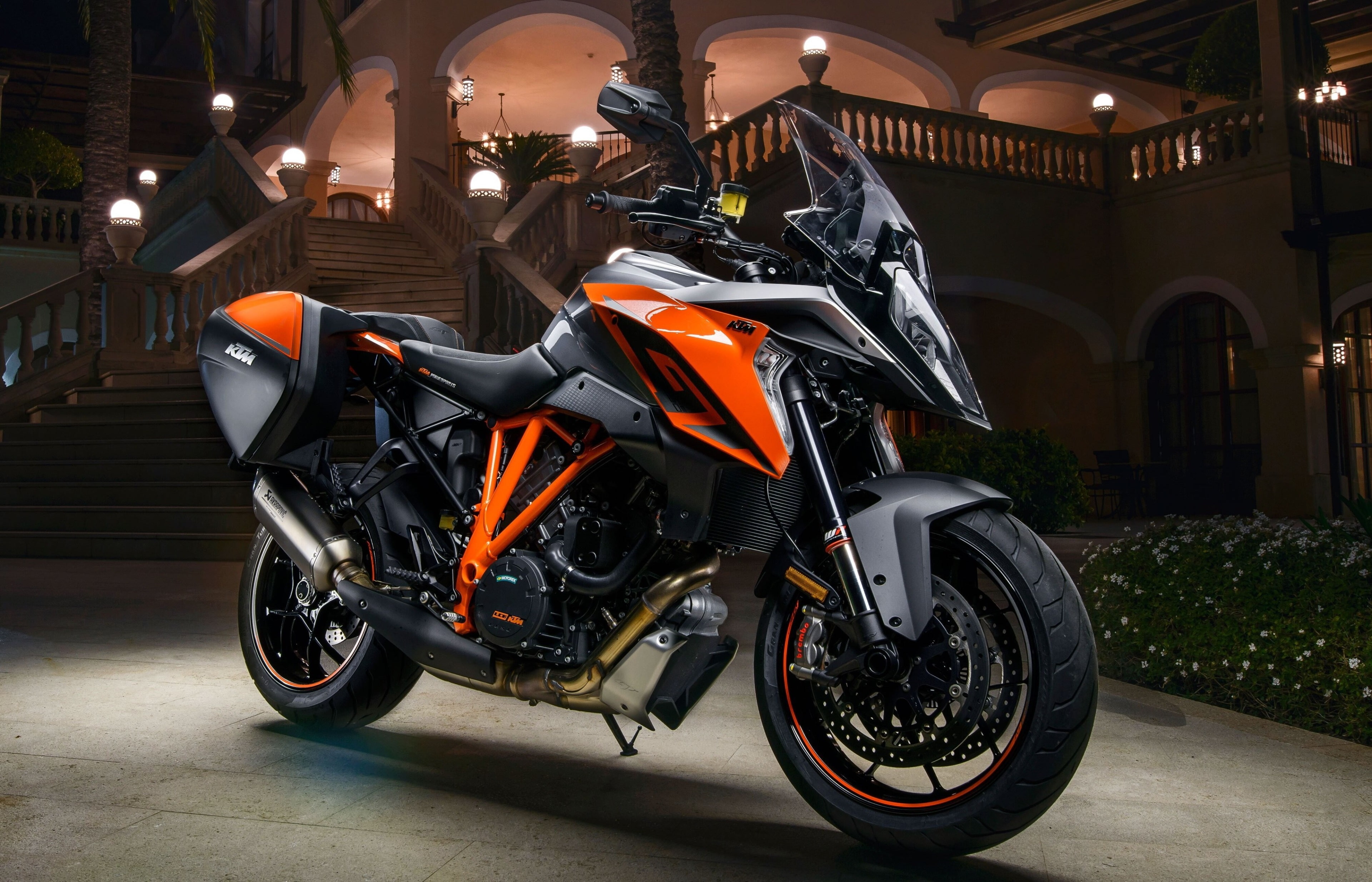 scooter, motor scooter, street, road, wheel, building exterior, parking, land vehicle, illuminated, outdoors, mode of transportation, motor vehicle, night, HD Wallpaper