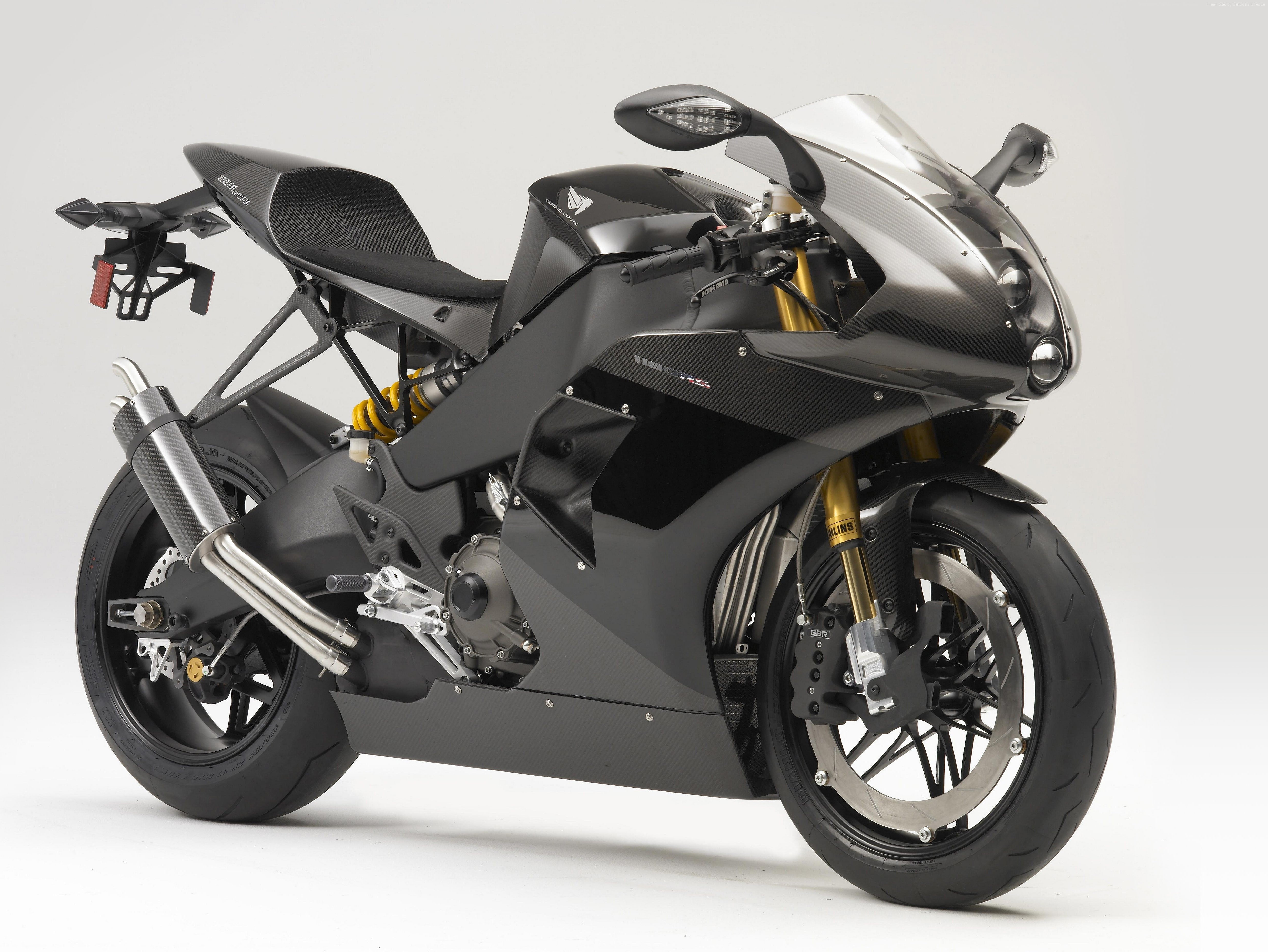4K, sport bike, black, carbon, EBR 1190RS, Erik Buell Racing, racing bike, motorcycle, HD Wallpaper