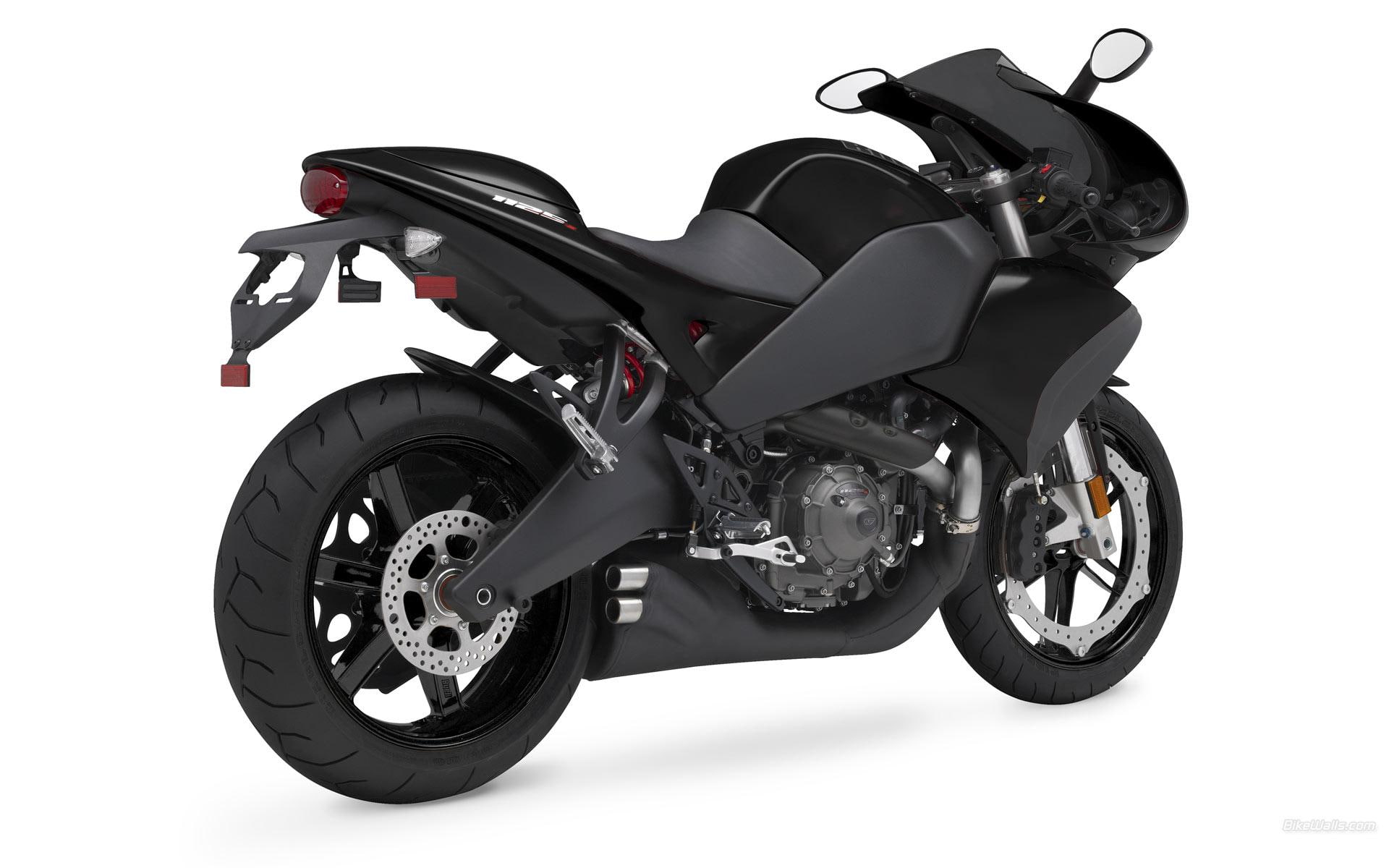 black, 2009, 1125r, bikes and motorcycles, r, buell, 1080P, HD Wallpaper