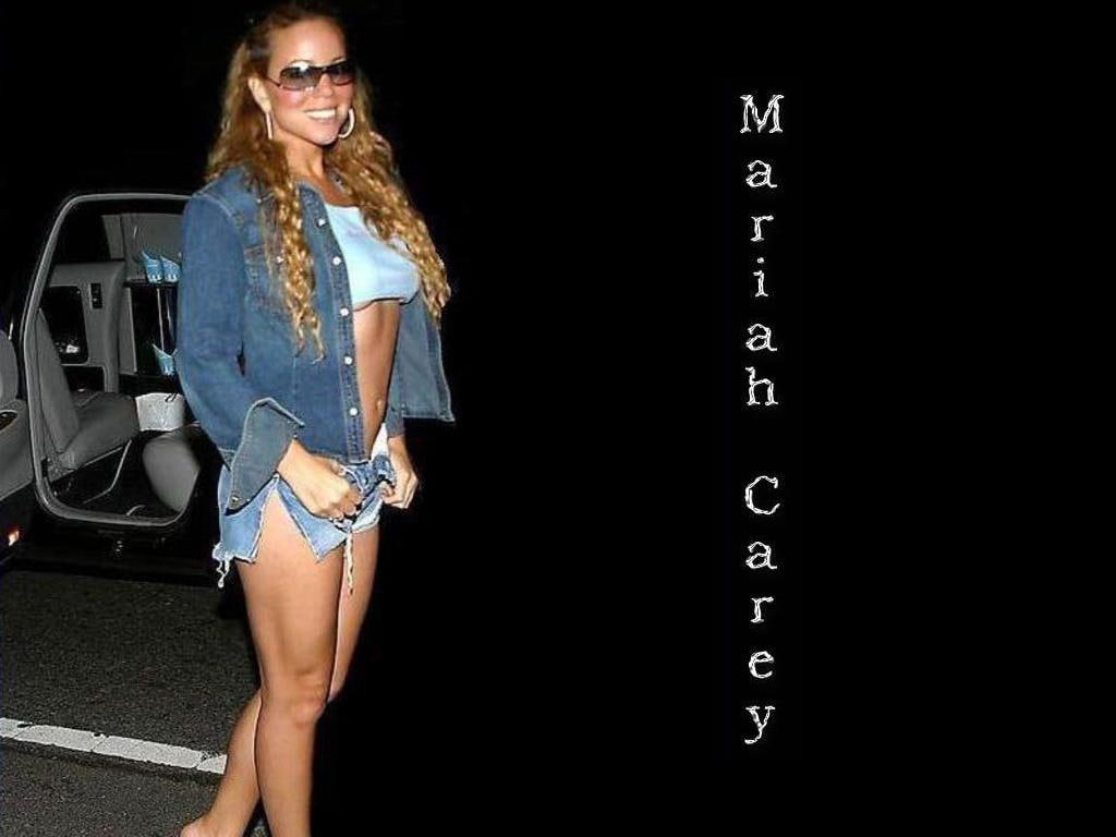 cute, Daisy Dukes, carey, mariah, Cleavage, body, 480P, entertainment, music, actress, hd, babes, art, HD Wallpaper
