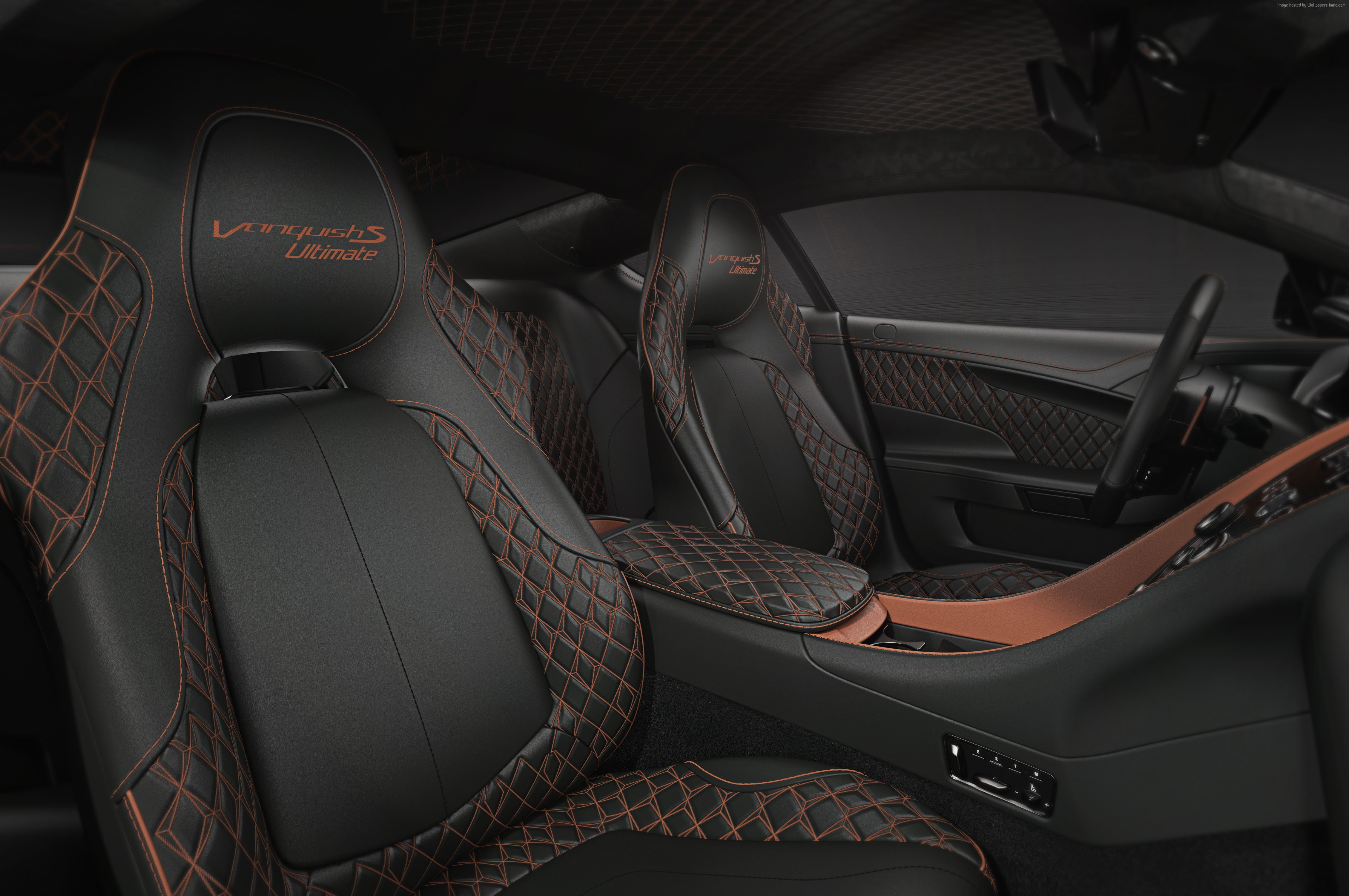4K, Aston Martin Vanquish S Ultimate, 2018 Cars, interior, 4K, HD Wallpaper