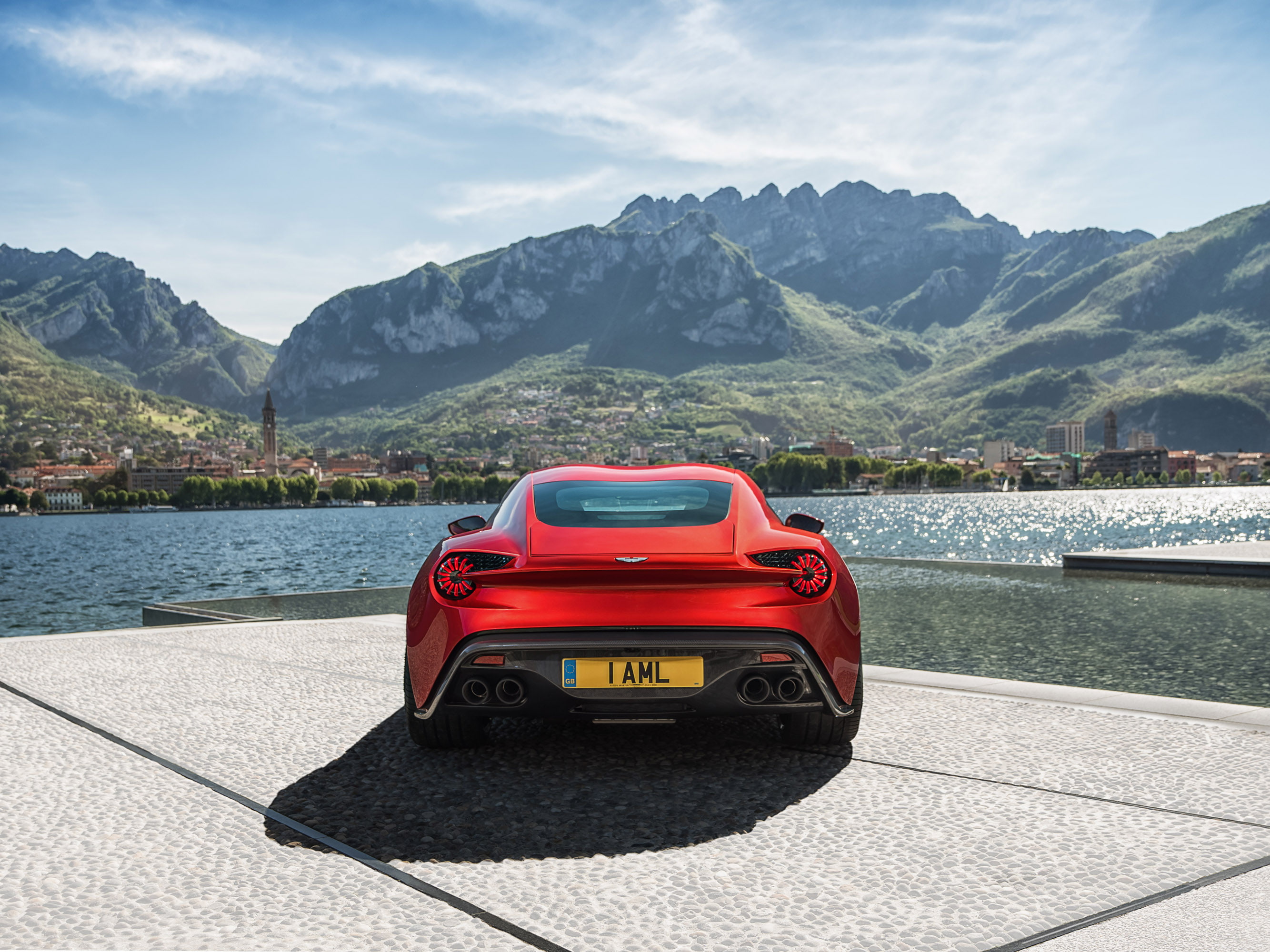Aston Martin, Vanquish Zagato, 2K, 2017 Cars, Rear View, HD Wallpaper
