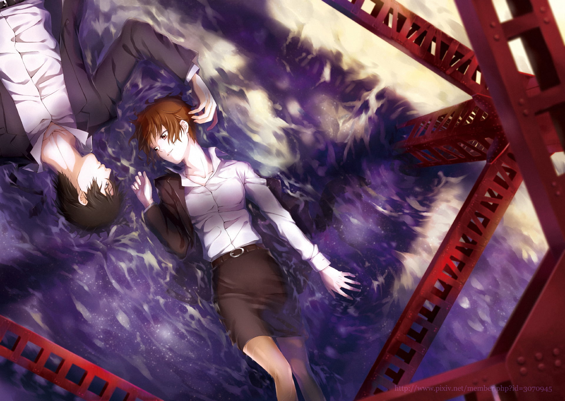 one person, women, young adult, Shinya Kogami, nature, directly below, water, hairstyle, 1080P, beautiful woman, young women, full length, arts culture and entertainment, HD Wallpaper