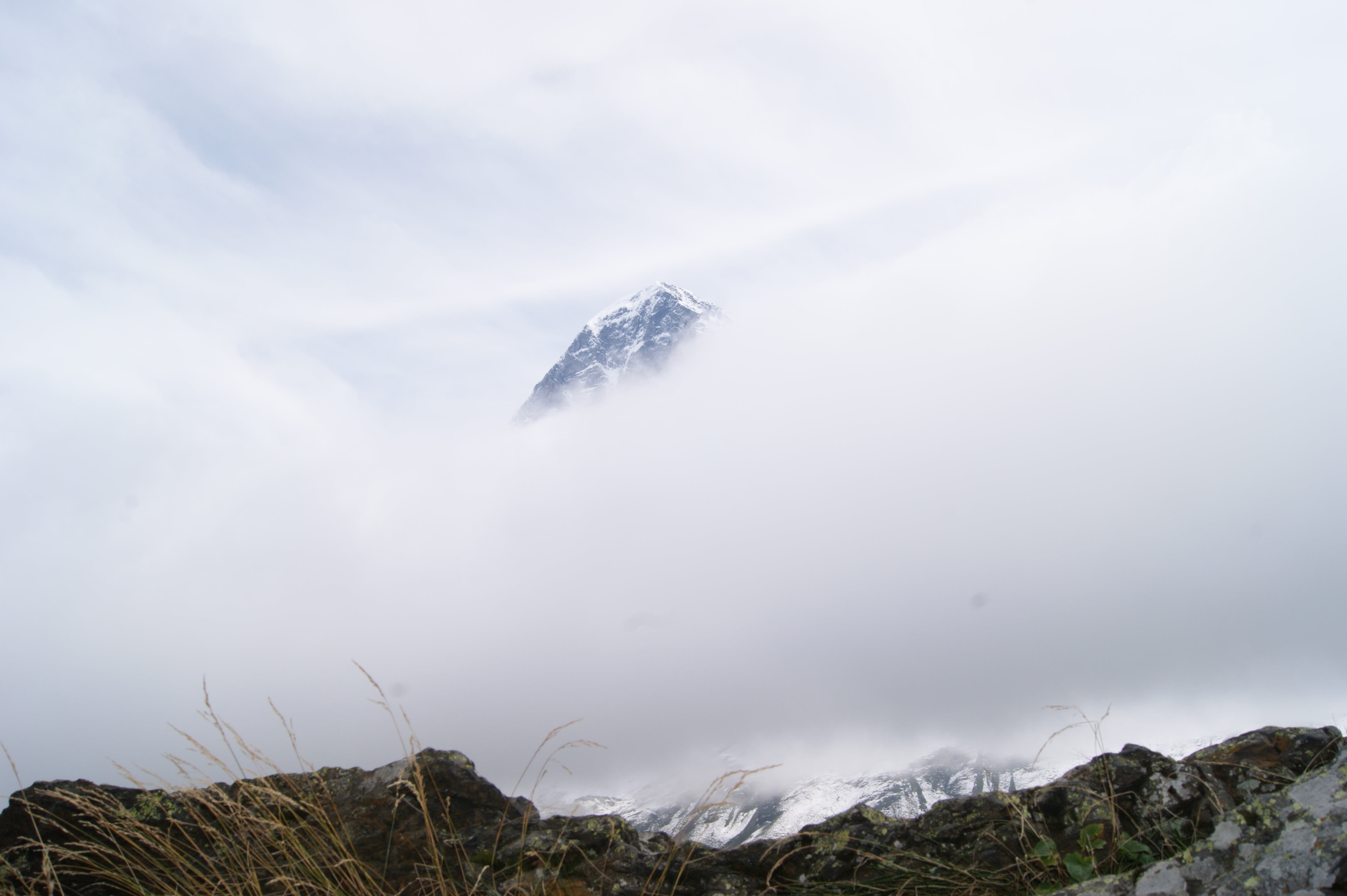 snow, mountain peak, tranquility, cold temperature, outdoors, clouds, sky, 4K, nature, scenics - nature, switzerland, environment, beauty in nature, cloud - sky, HD Wallpaper