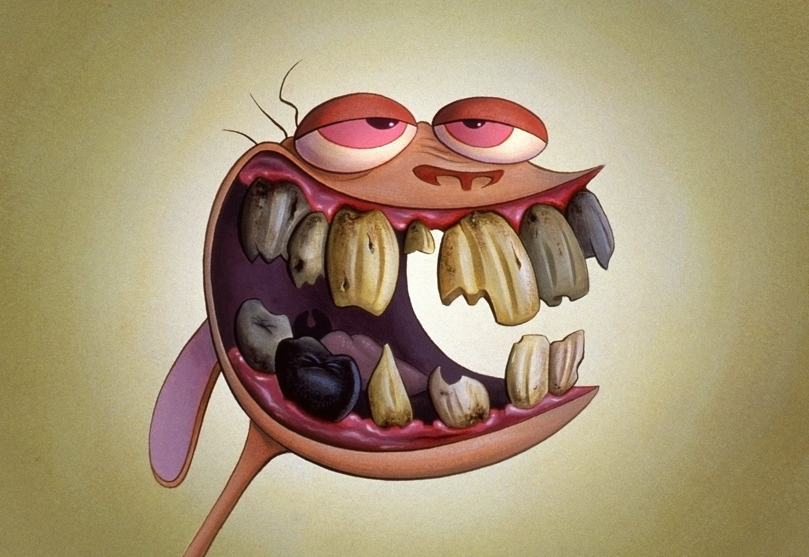 wall - building feature, Ren And Stimpy, easter, creativity, no people, animal themes, animal representation, Gross, Comics, still life, close-up, indoors, HD Wallpaper