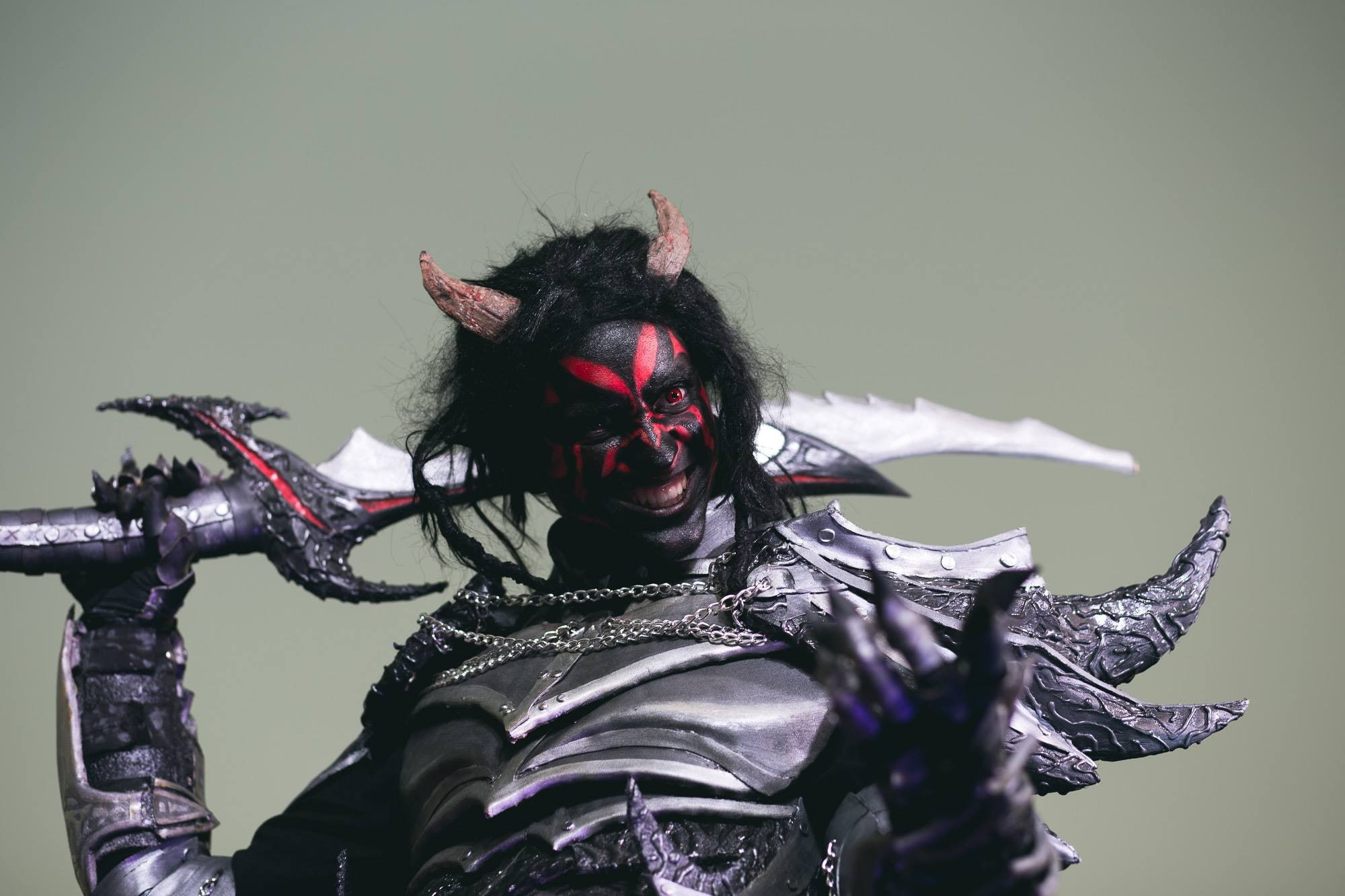 armor, Daedric, sword, cosplay, The Elder Scrolls V: Skyrim, 1080P, demon, HD Wallpaper