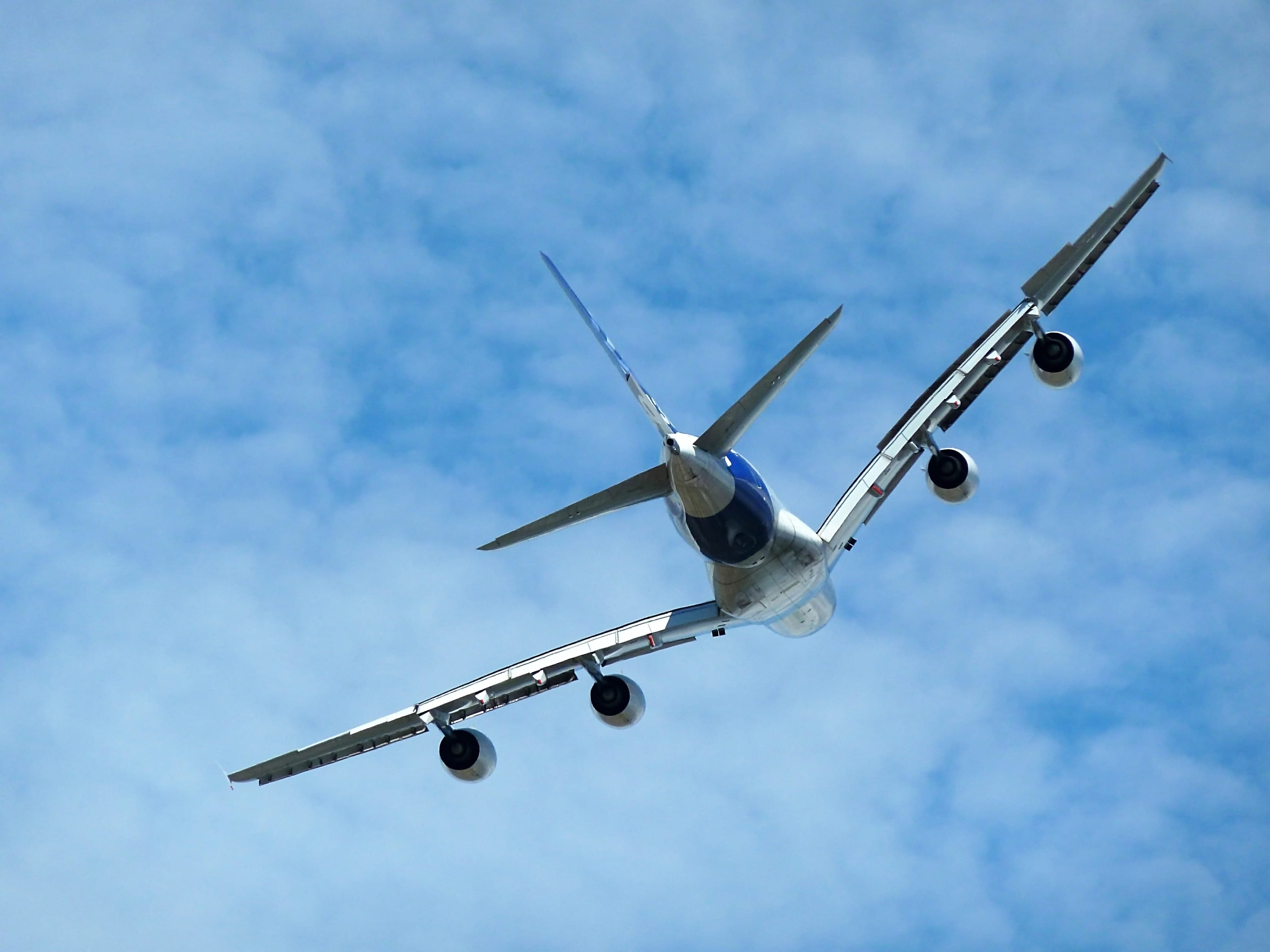 nature, maneuver, air Vehicle, A380, journey, no people, travel, Aileron, cloud - sky, daytime, jet, commercial Airplane, outdoors, aircraft, Wing, business travel, HD Wallpaper