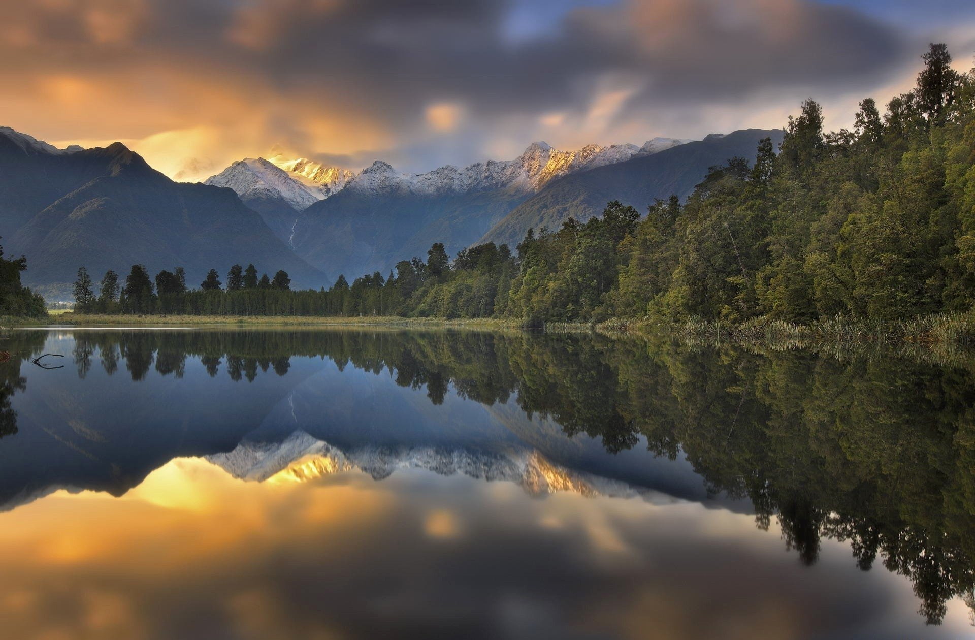 Aoraki/Mount Cook, Wood, 1080P, Mountain, New Zealand, Mountains, Cloud, Mount Cook, Reflection, HD Wallpaper