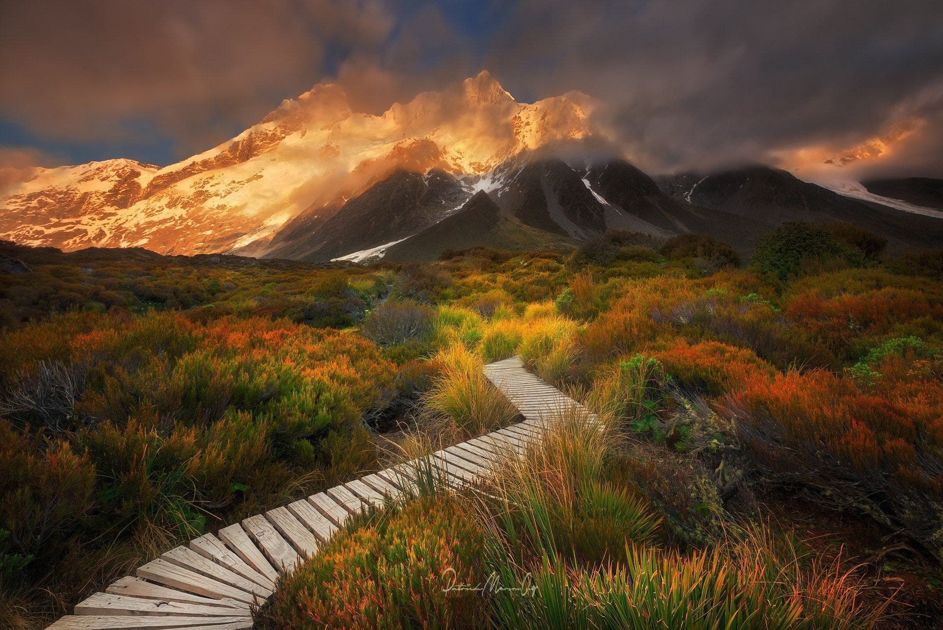 Mountain, New Zealand, 1080P, Photography, Landscape, Aoraki National Park, Sefton’s Garden, HD Wallpaper