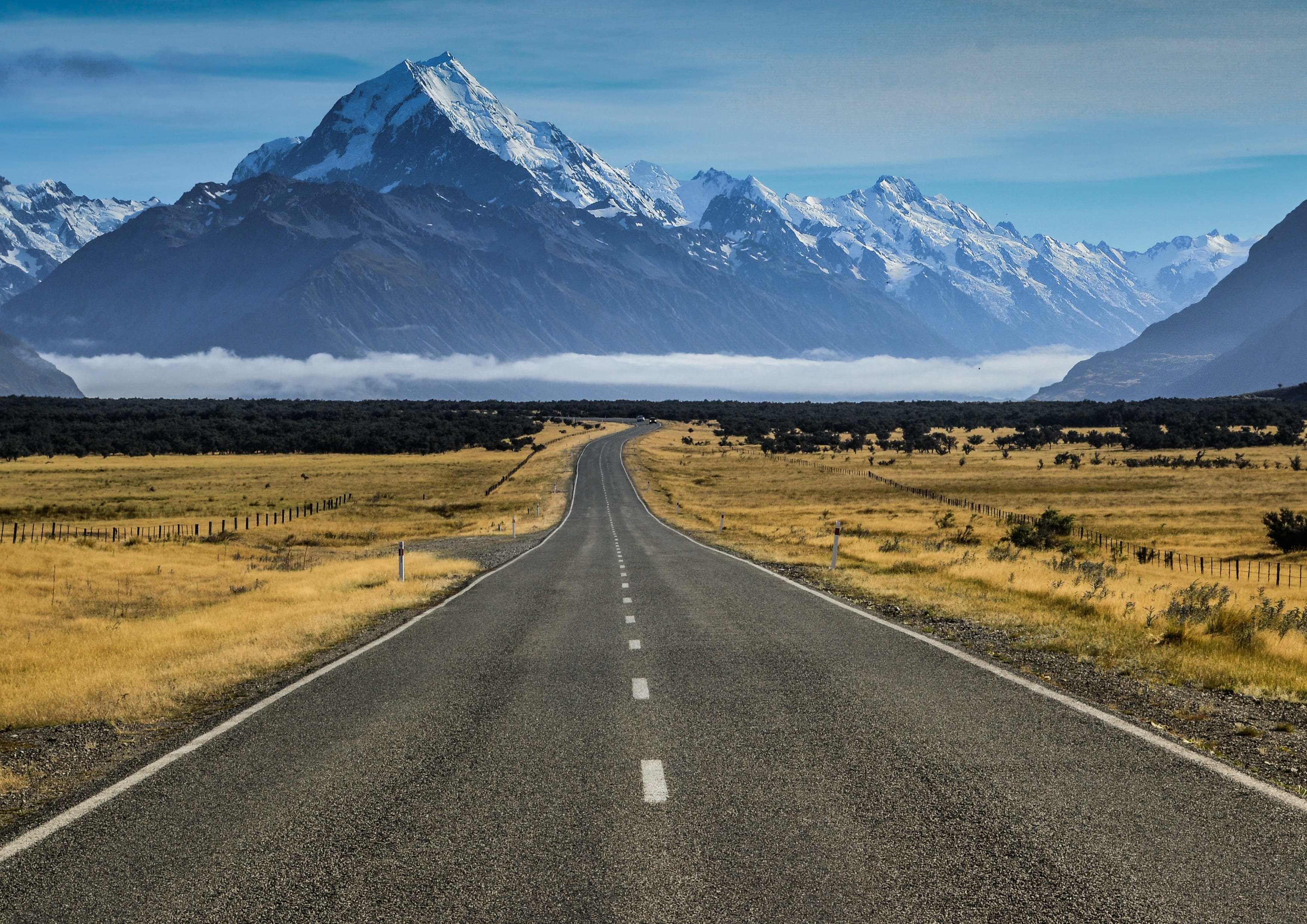 diminishing perspective, no people, tranquil scene, mountain, the way forward, road marking, symbol, wilderness, beauty in nature, outdoors, nature, mountain peak, HD Wallpaper