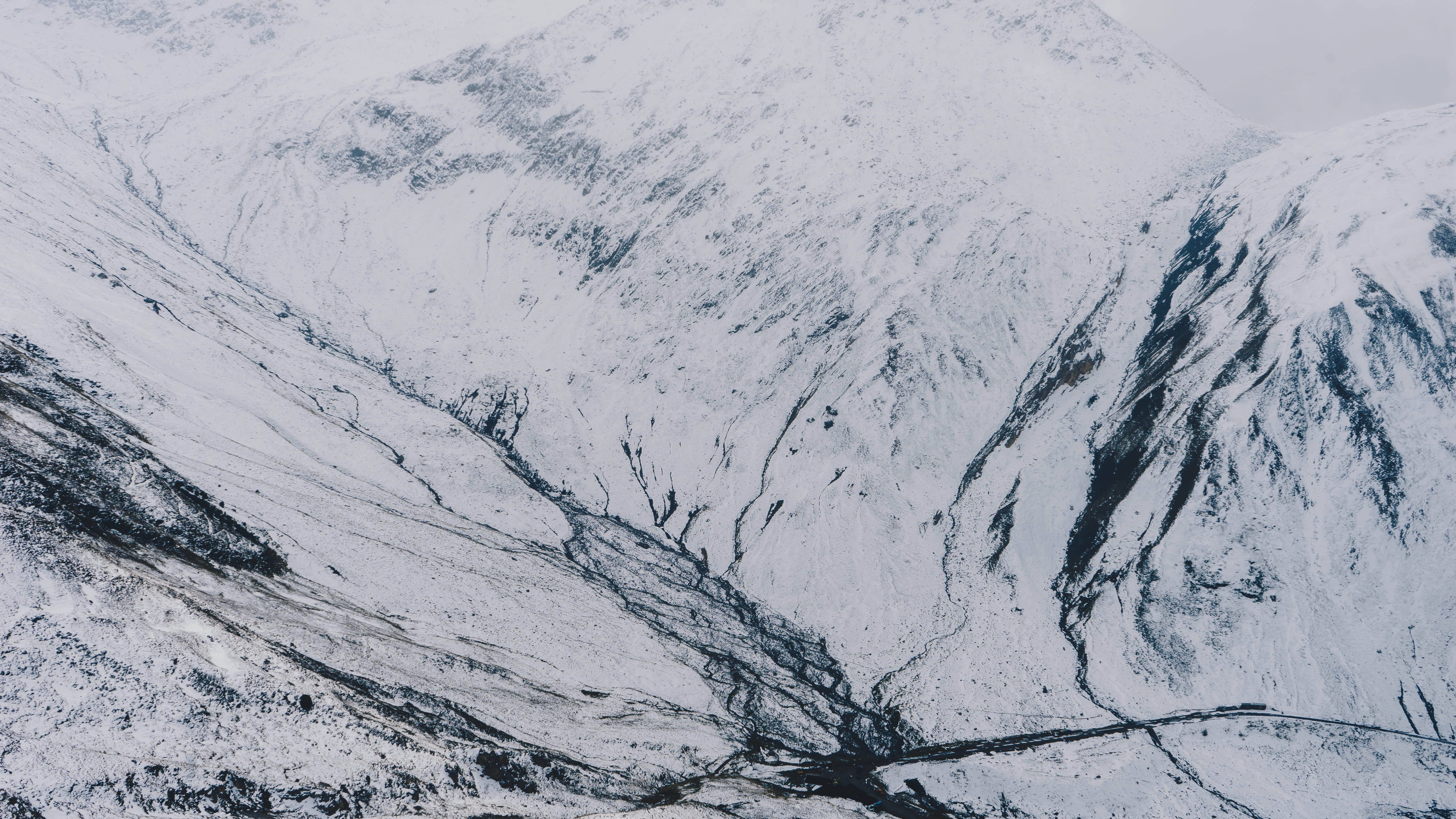 full frame, white, snowcapped mountain, backgrounds, tranquil scene, scenics - nature, day, snow, glacier, non-urban scene, furka pass, extreme weather, HD Wallpaper