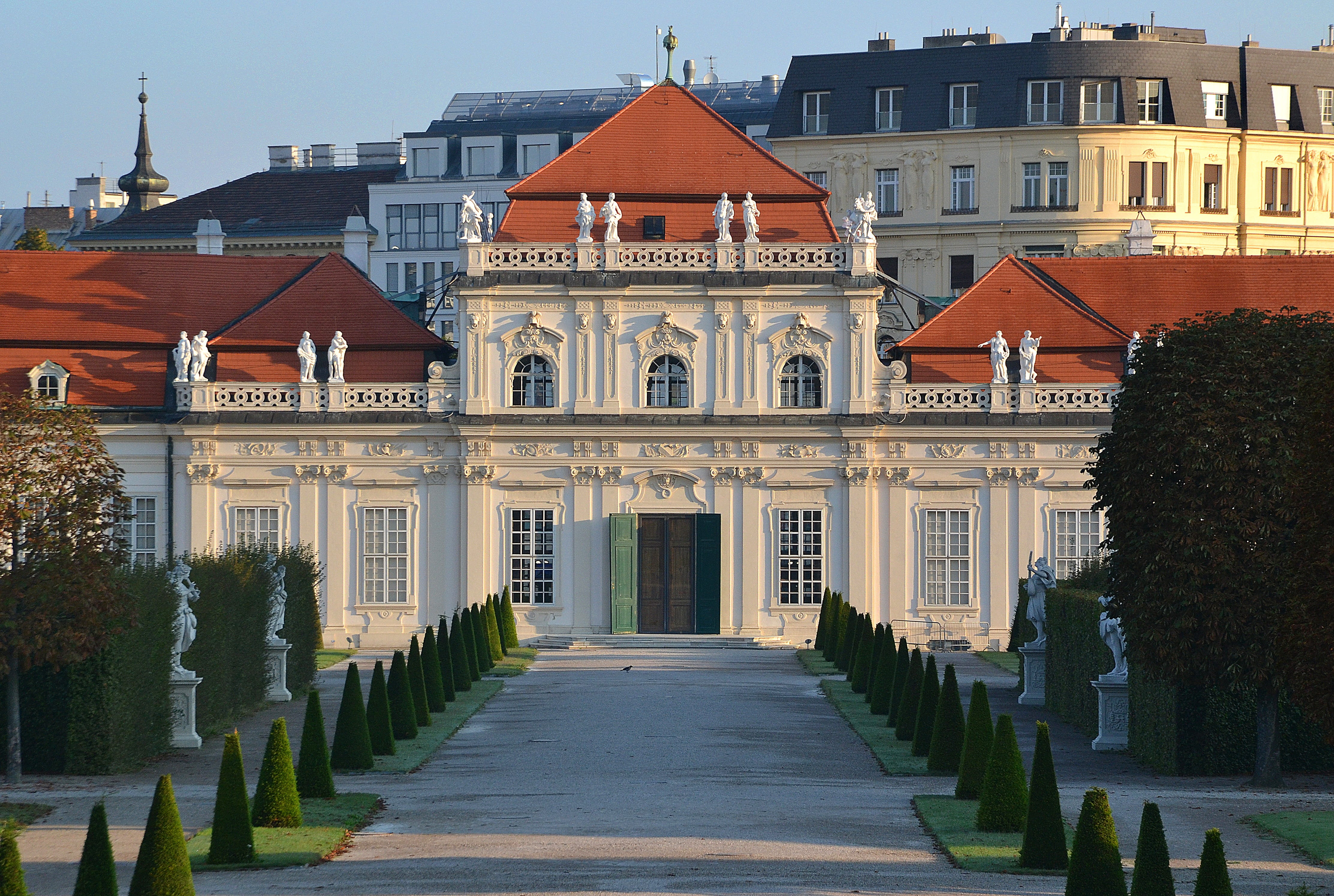 city, mansion, prince eugene of savoy, prinz eugen, unesco world heritage, ornate, unesco, plant, dominique girard olymp, austria, lower belvedere, places of interest, HD Wallpaper