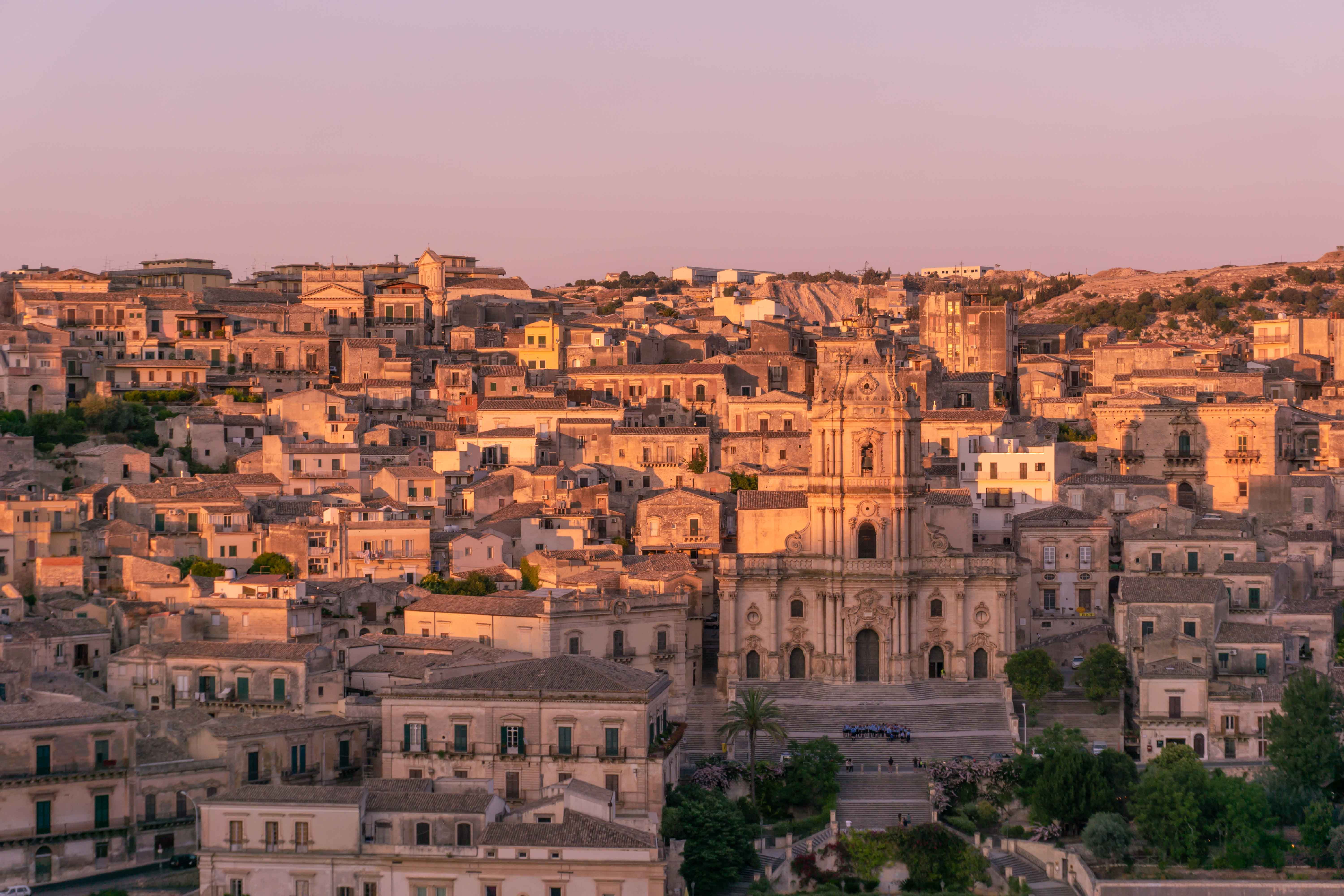 no people, building, city, travel, day, tourism, sky, clear sky, belvedere, history, building exterior, cityscape, architecture, modica, outdoors, residential district, HD Wallpaper