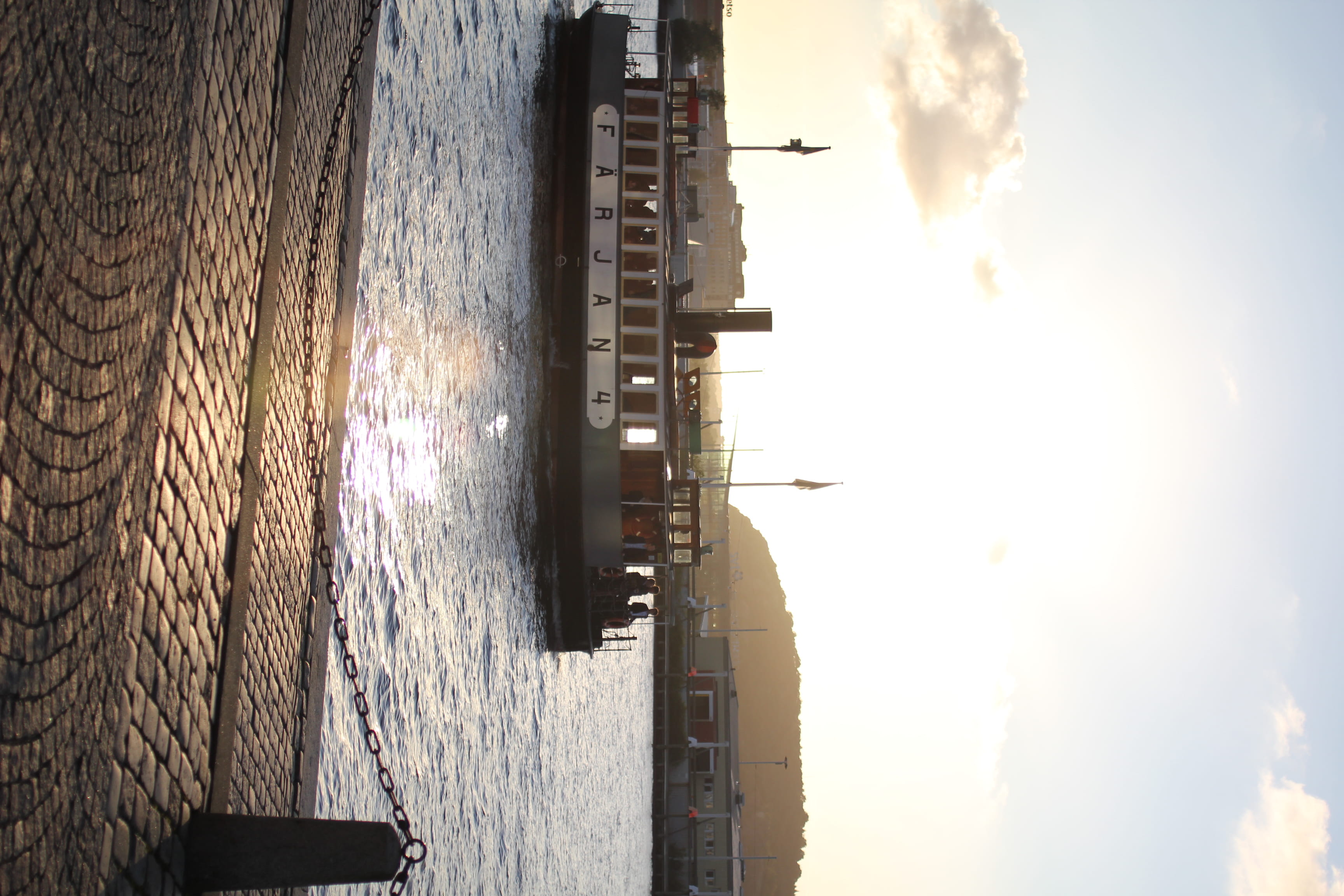 day, freight transportation, no people, ferry, water, building exterior, mode of transportation, 2K, outdoors, old ferry, architecture, harbor, göteborg, HD Wallpaper