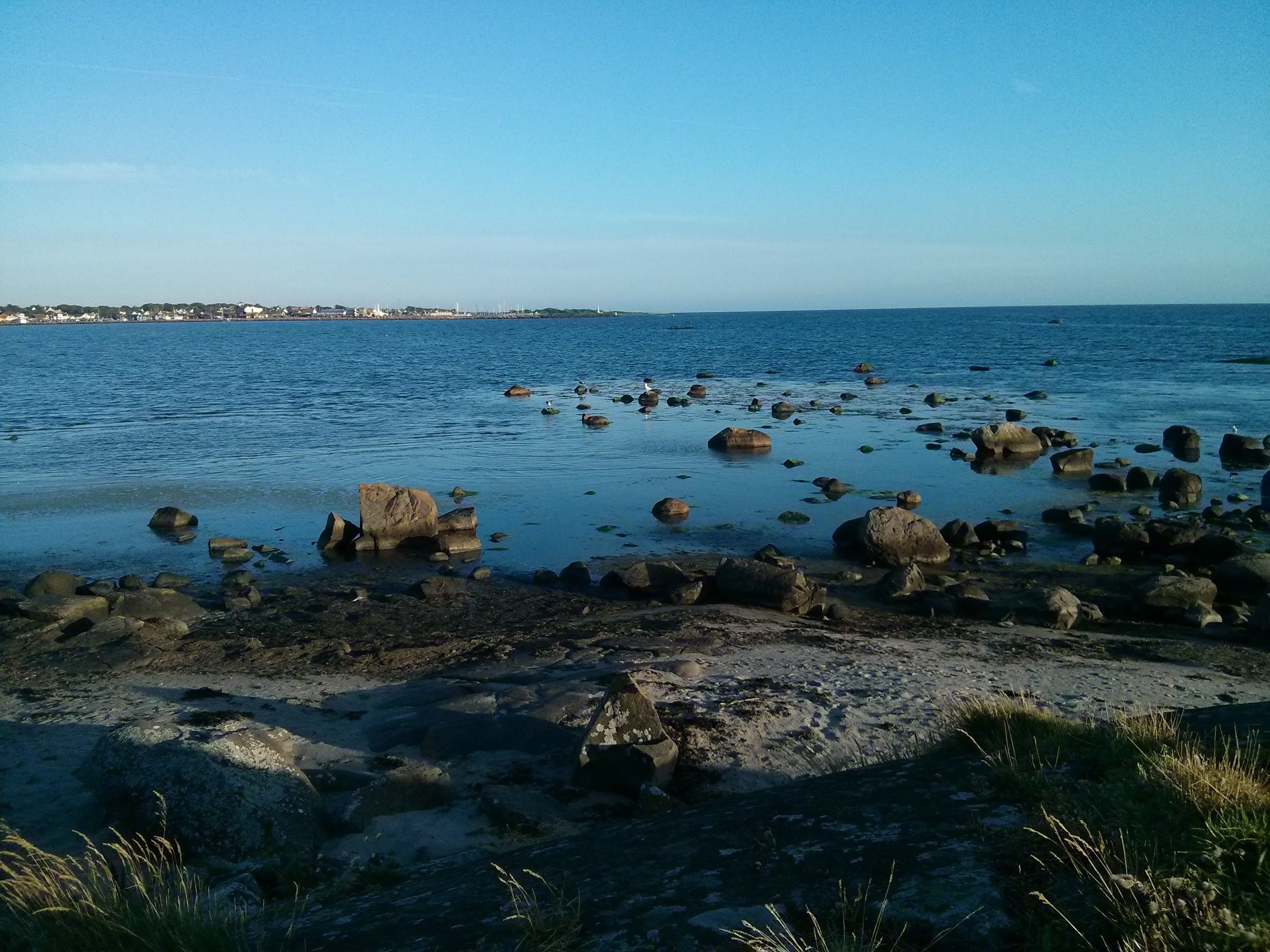 rock - object, archipelago, sea, scenics - nature, nature, tranquil scene, solid, beauty in nature, Ocean, no people, water, göteborg, tranquility, beach, HD Wallpaper