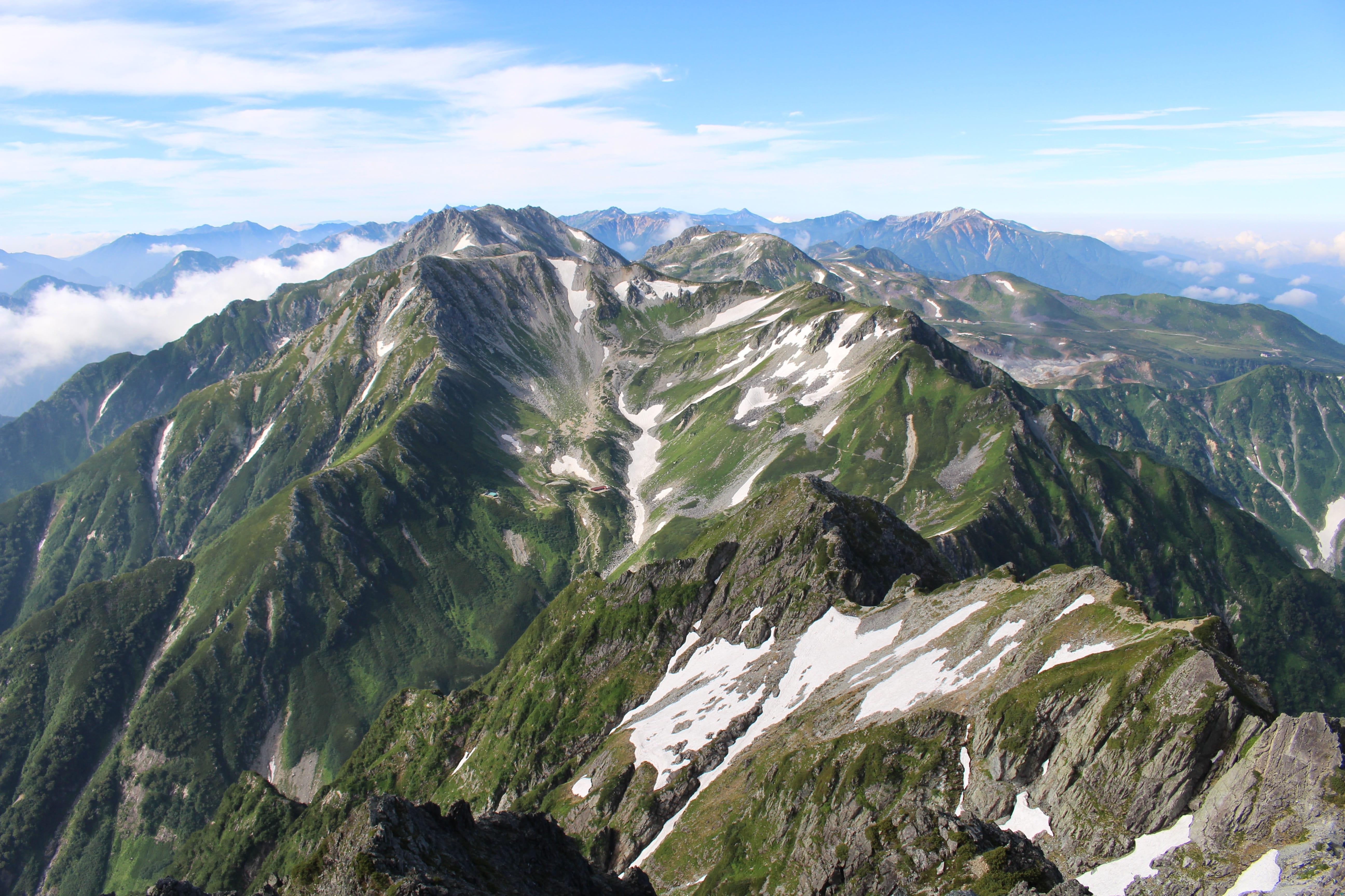 beauty in nature, mountain Range, rock - object, remote, tranquility, european Alps, toyama, mountain ridge, sky, outdoors, scenics, no People, environment, HD Wallpaper